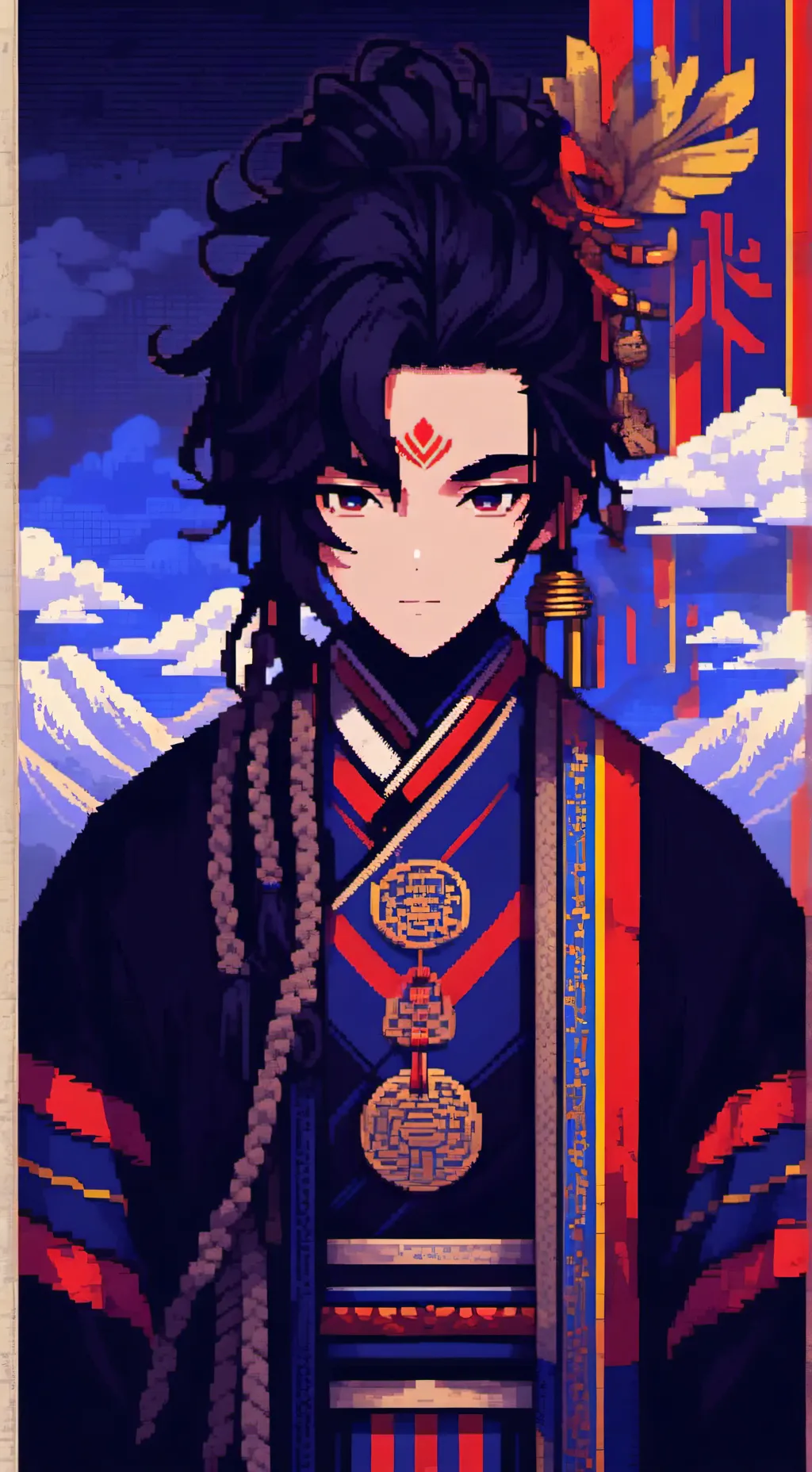 ai character: mongolia  background