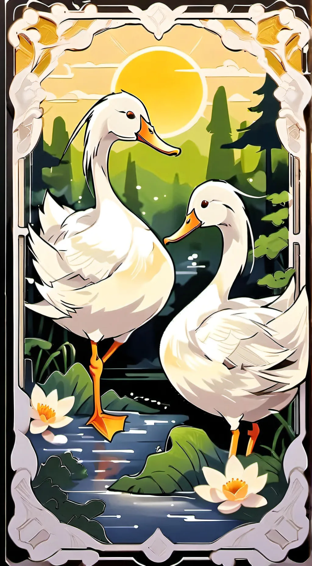 ai character: Pond🦆 background