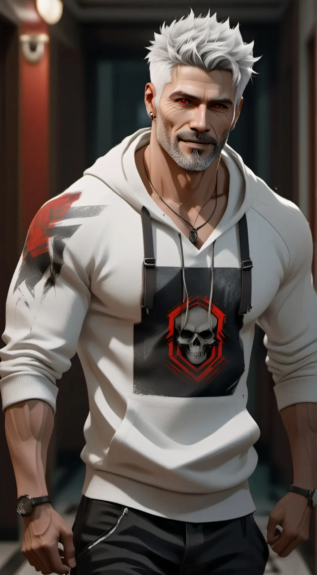 ai character: Redstroke background