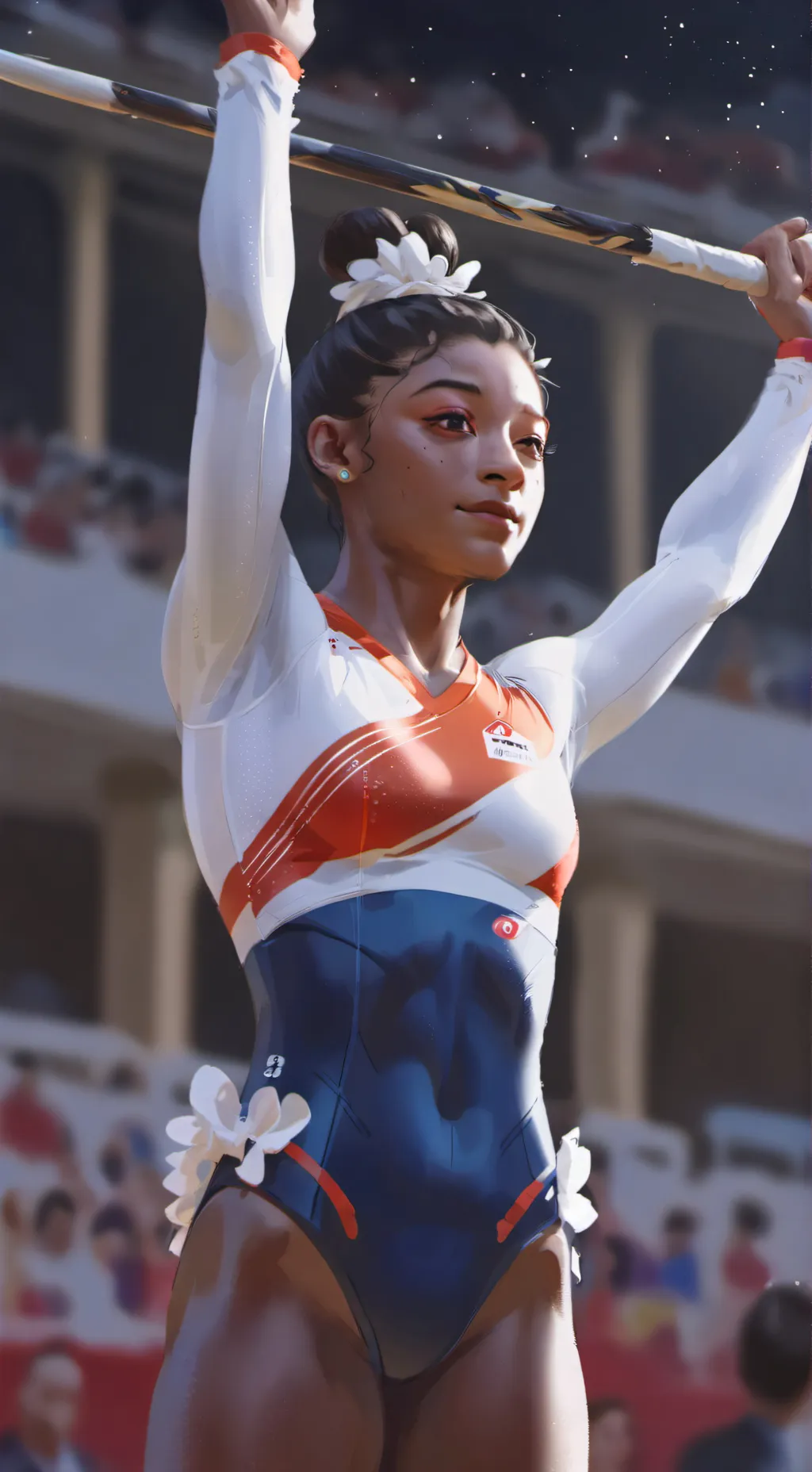 ai character: Simone biles background