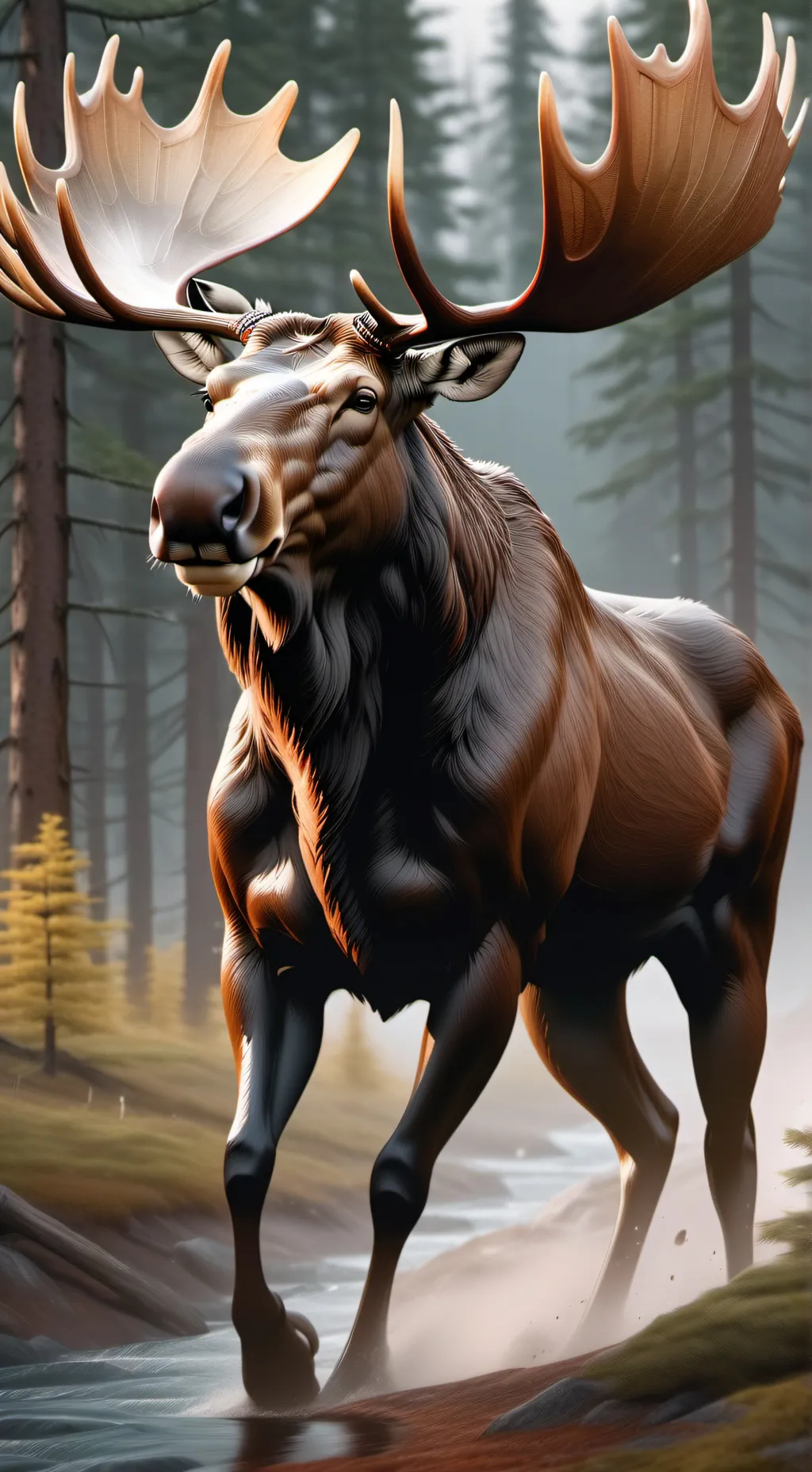ai character: The Phantom Moose background