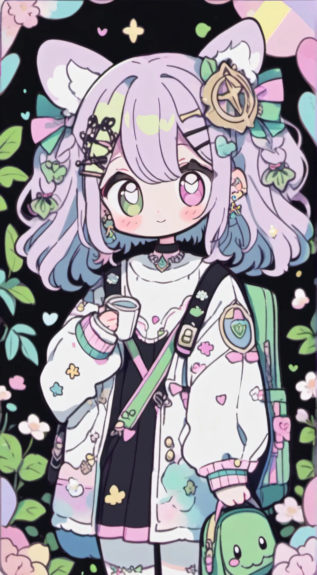 ai character: lily and goho background