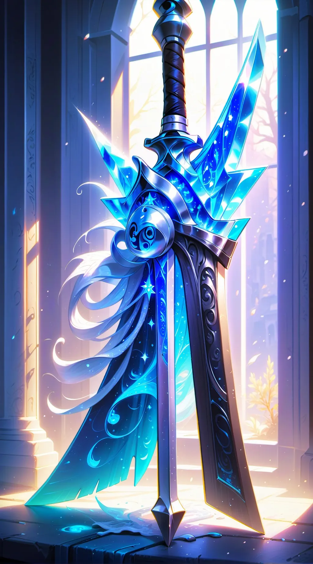 ai character: Legendäres Sword background