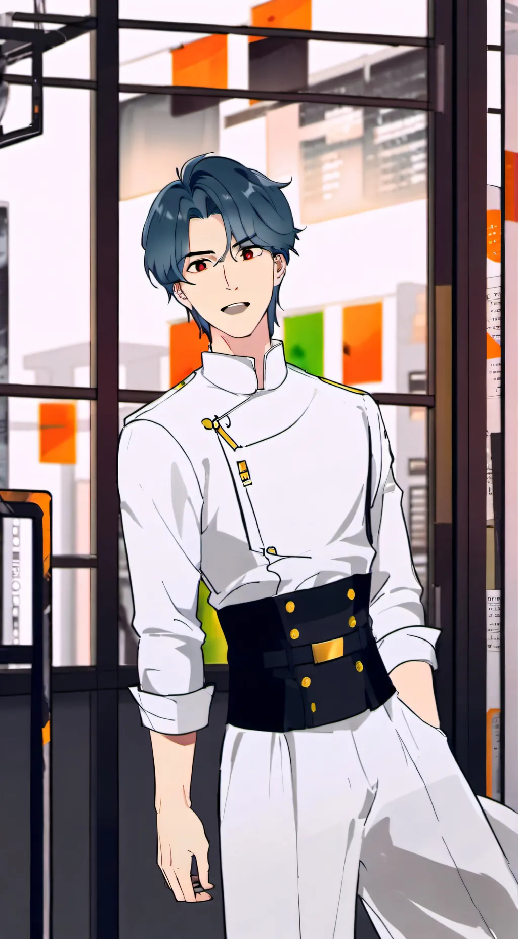 ai character: Aden  background
