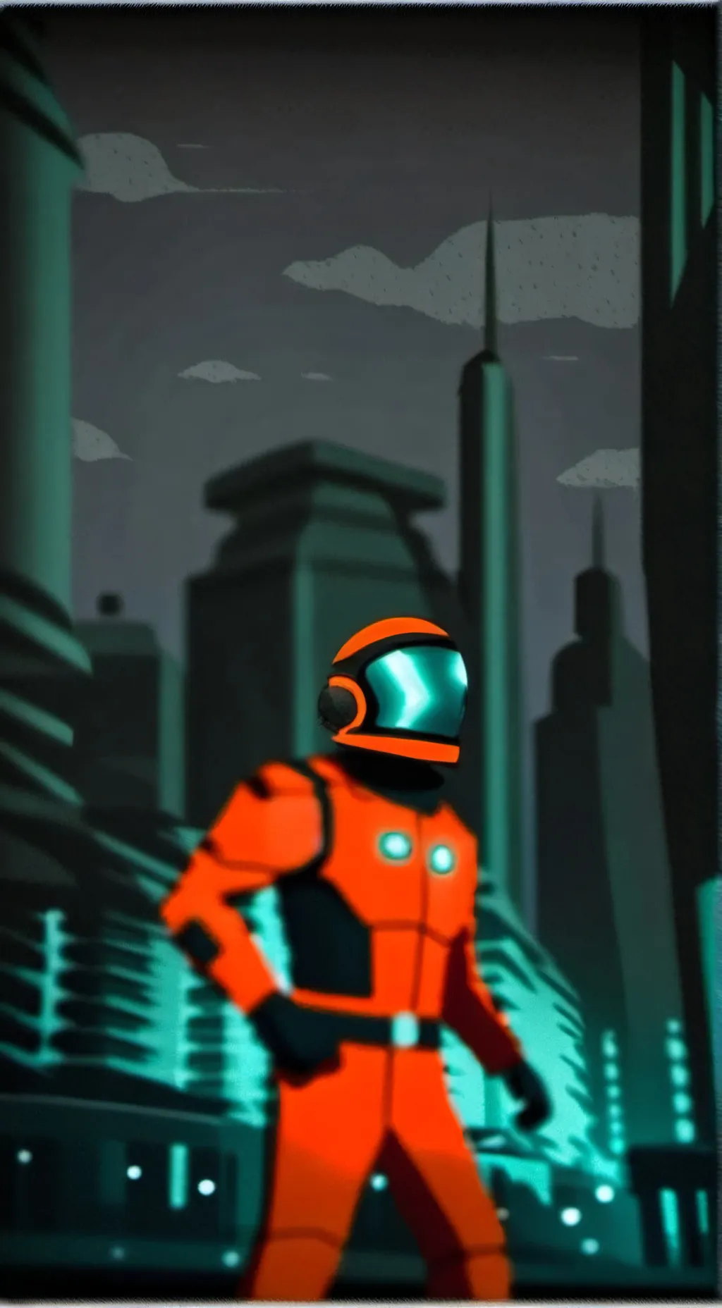 ai character: Grain background