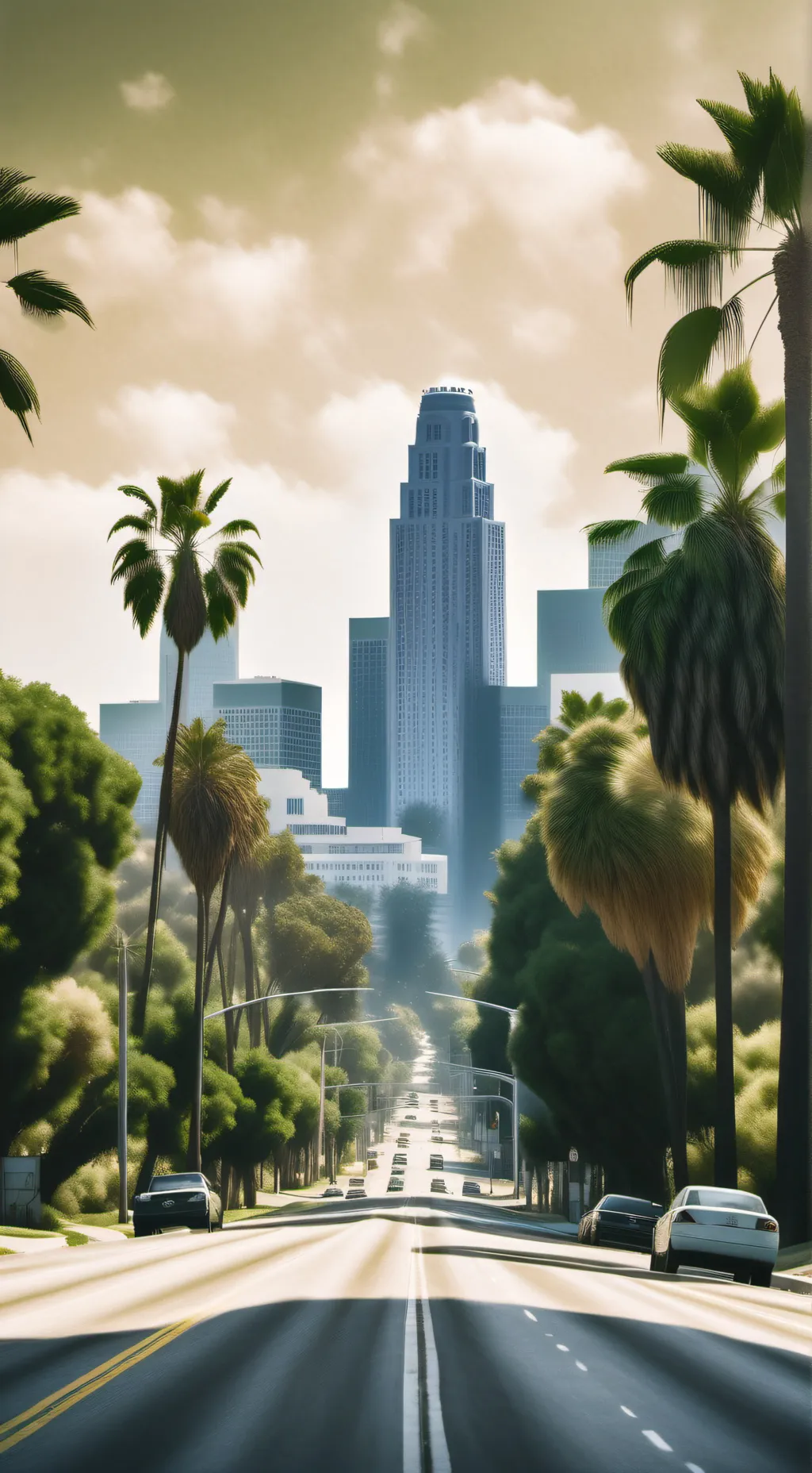 ai character: Living in LA background