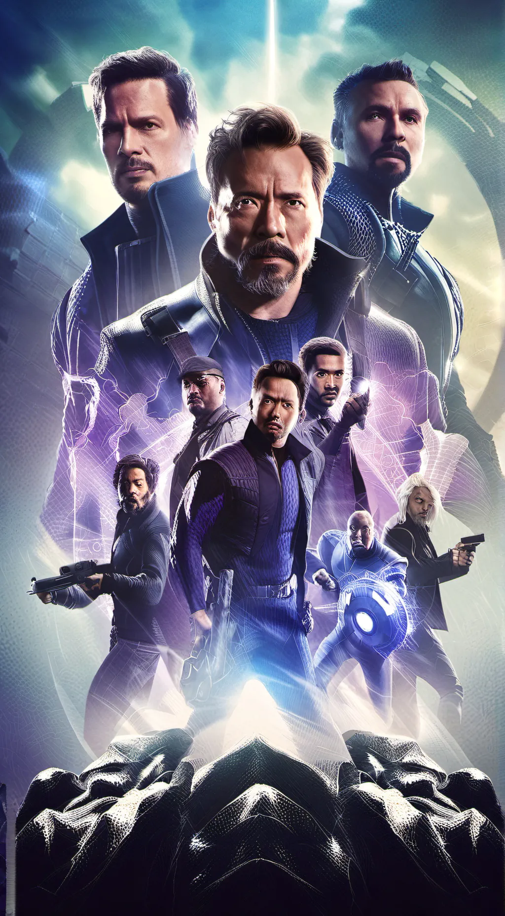 ai character: The Avengers  background