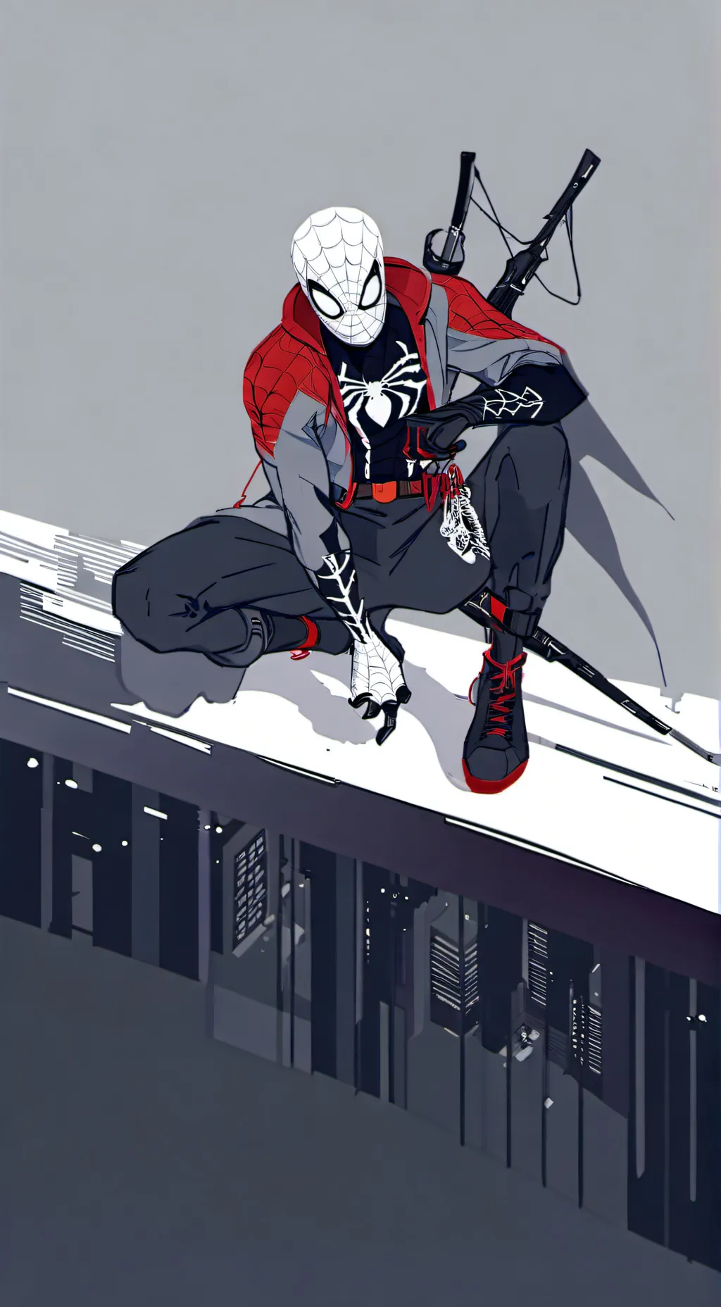 ai character: my spider man oc  background