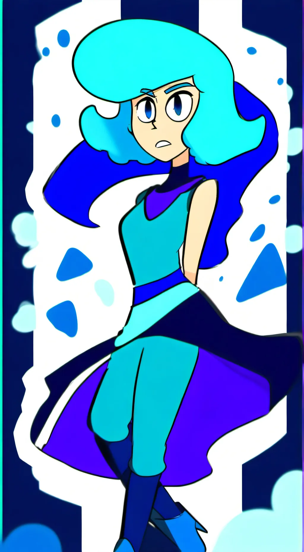 ai character: lapis lazuli  background