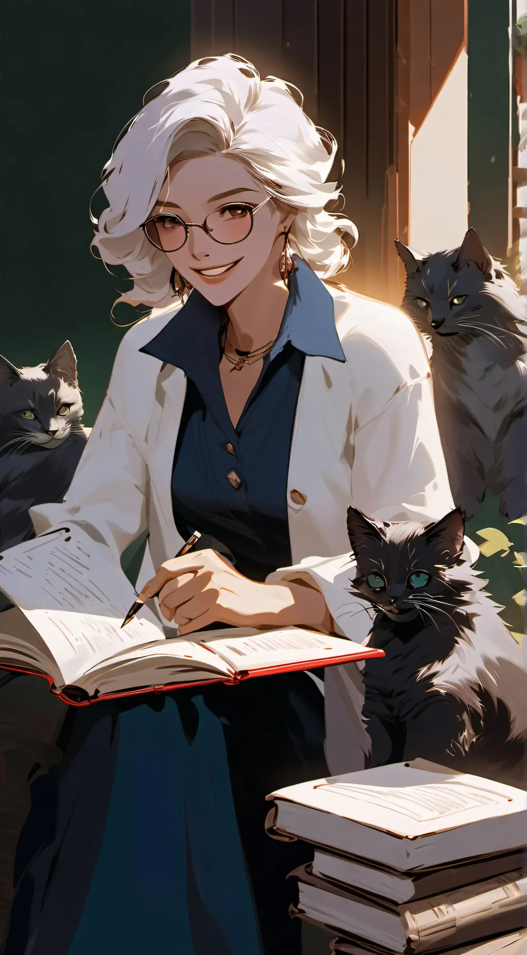 ai character: Lyra P. background