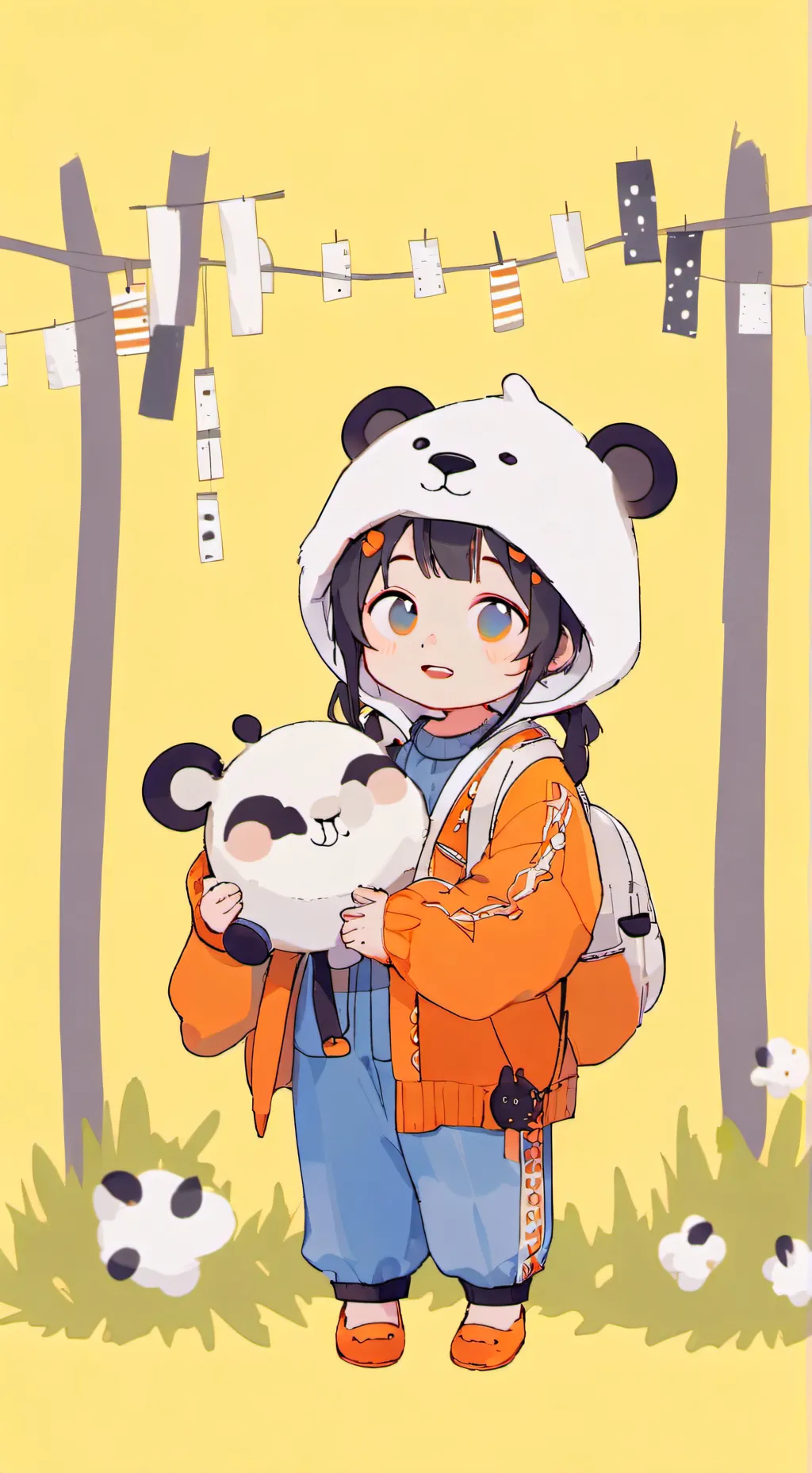 ai character: Minty background