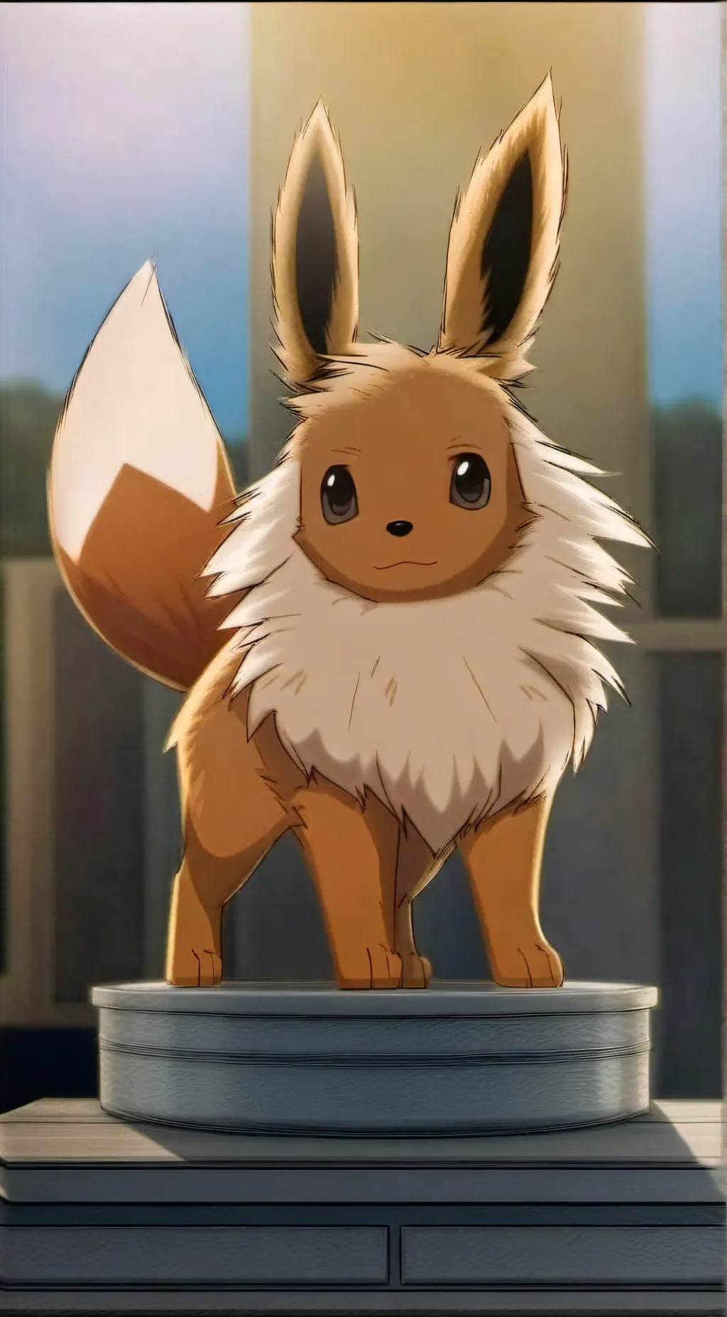 ai character: Eevee background