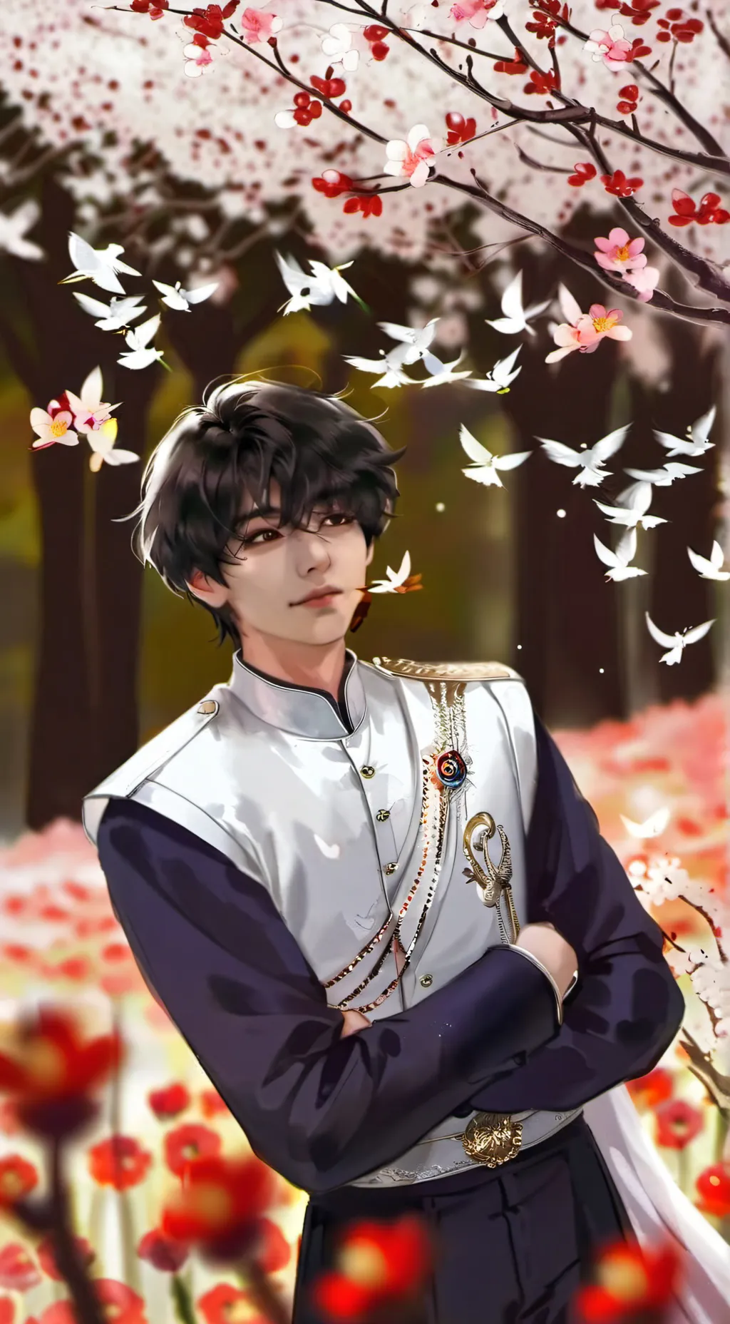 ai character: Kim Taehyung😍💜 background