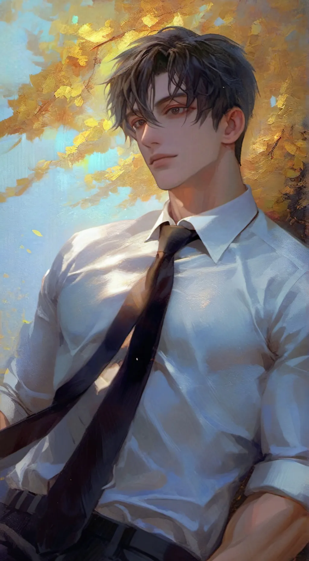 ai character: 树一 background