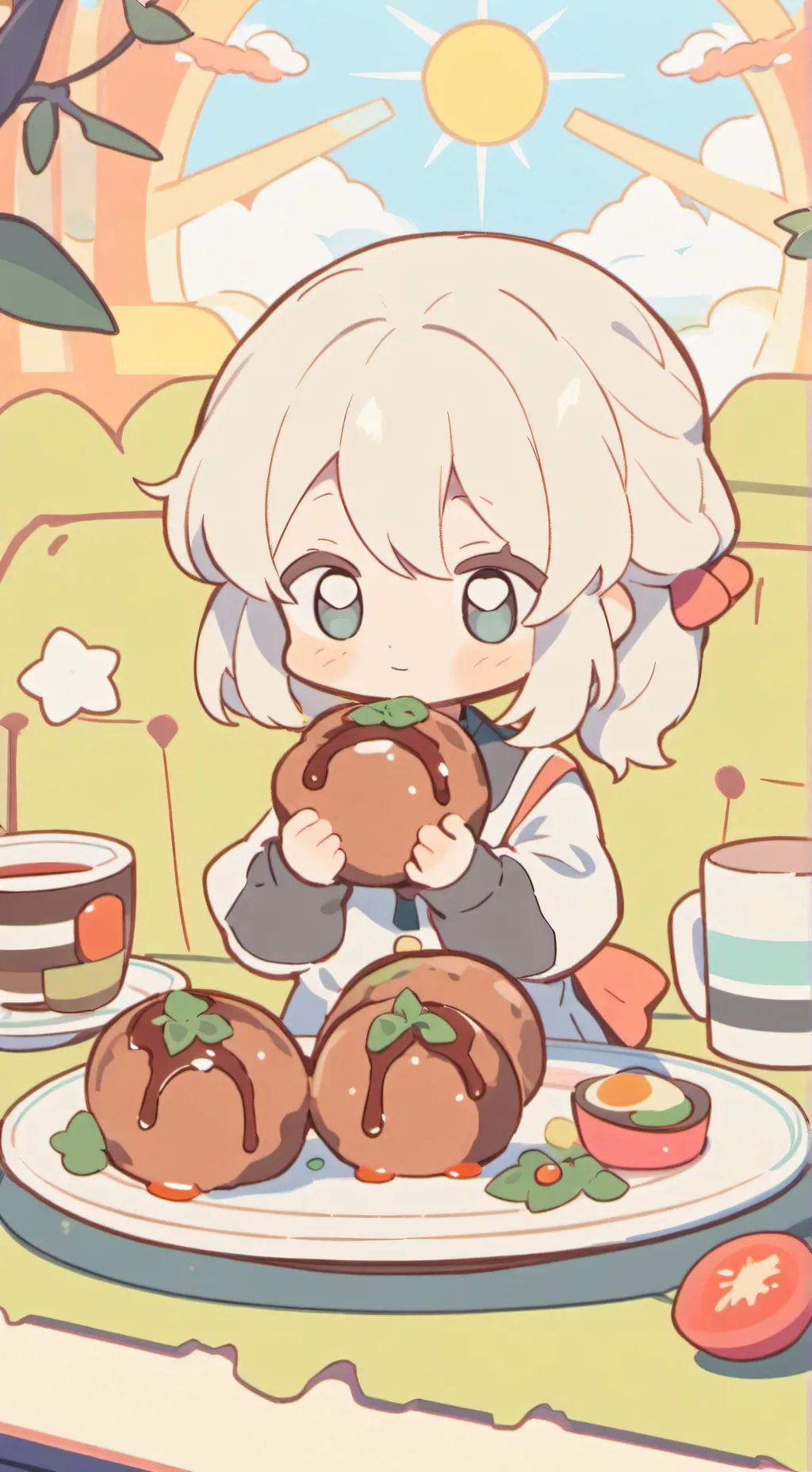 ai character: Luna background