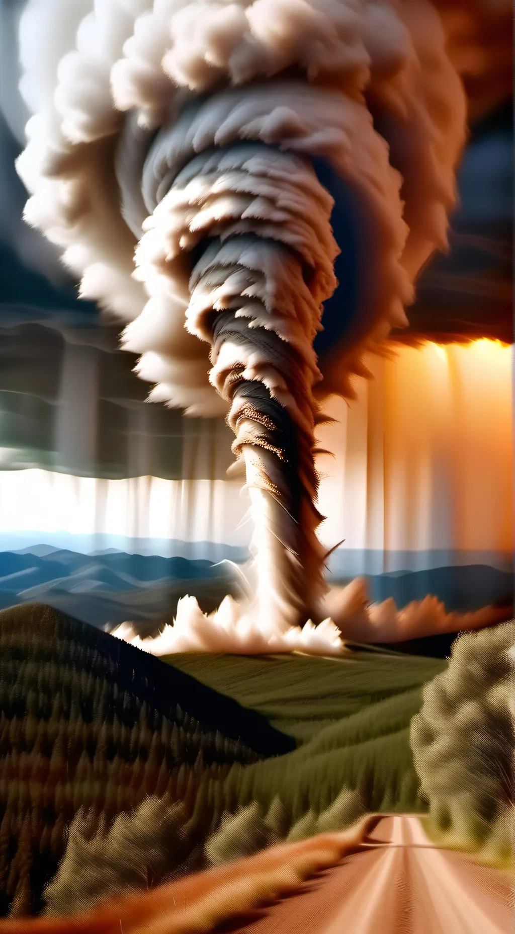 ai character: Tornado ef999 background
