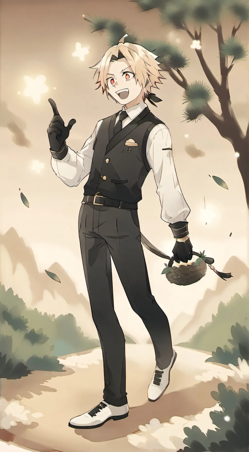 ai character: Denki background