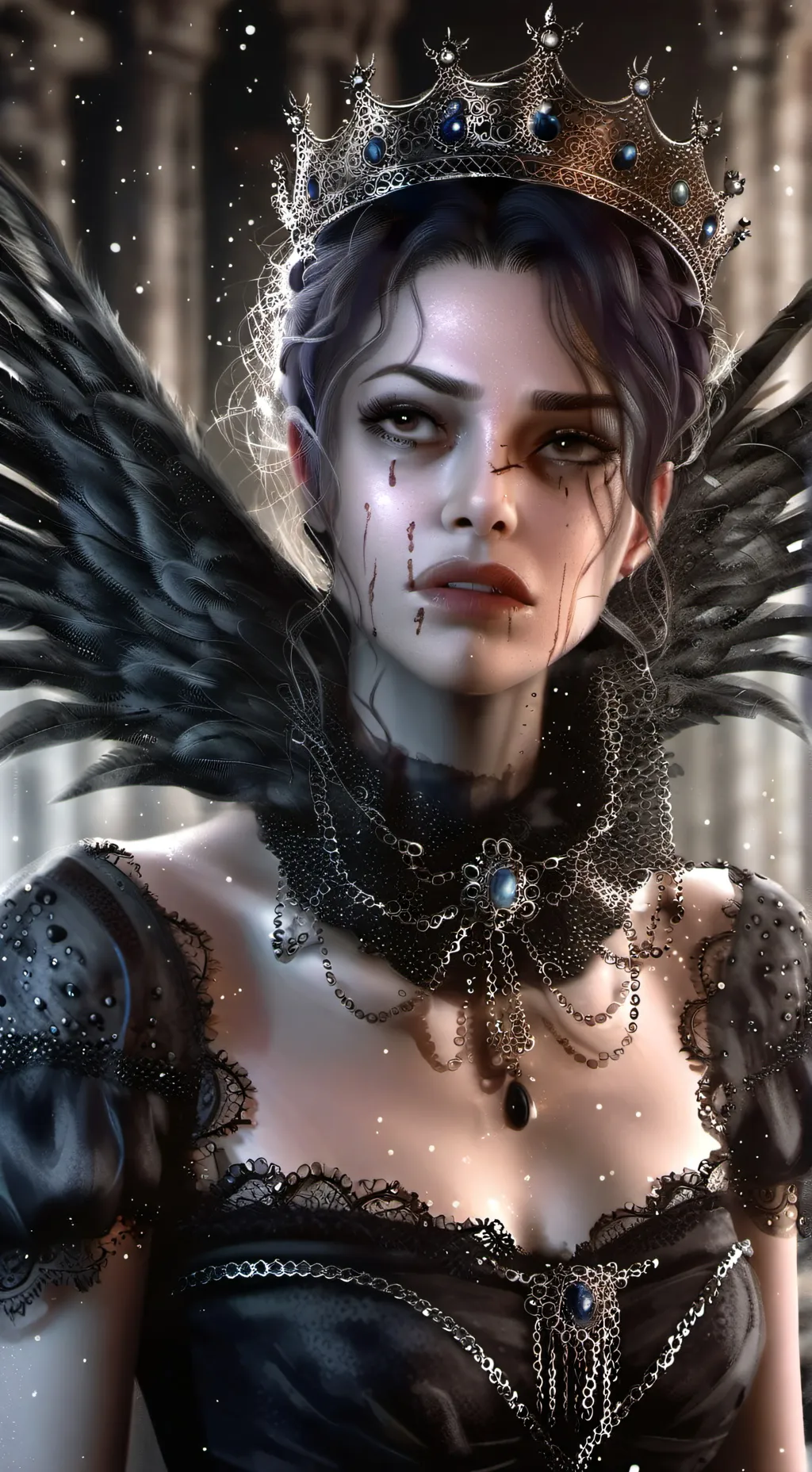 ai character: Dark Queen Lenny background
