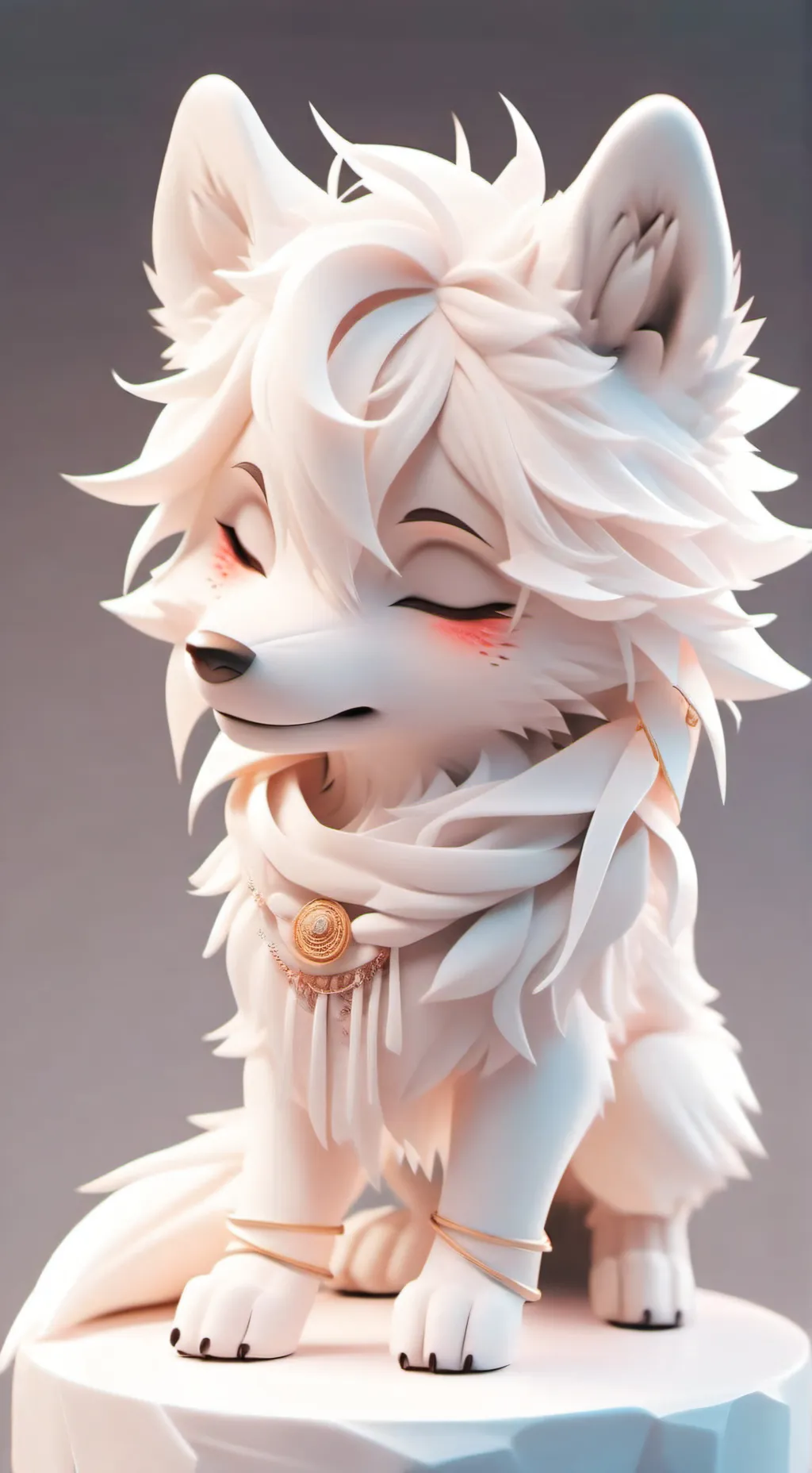 ai character: pure light latex background