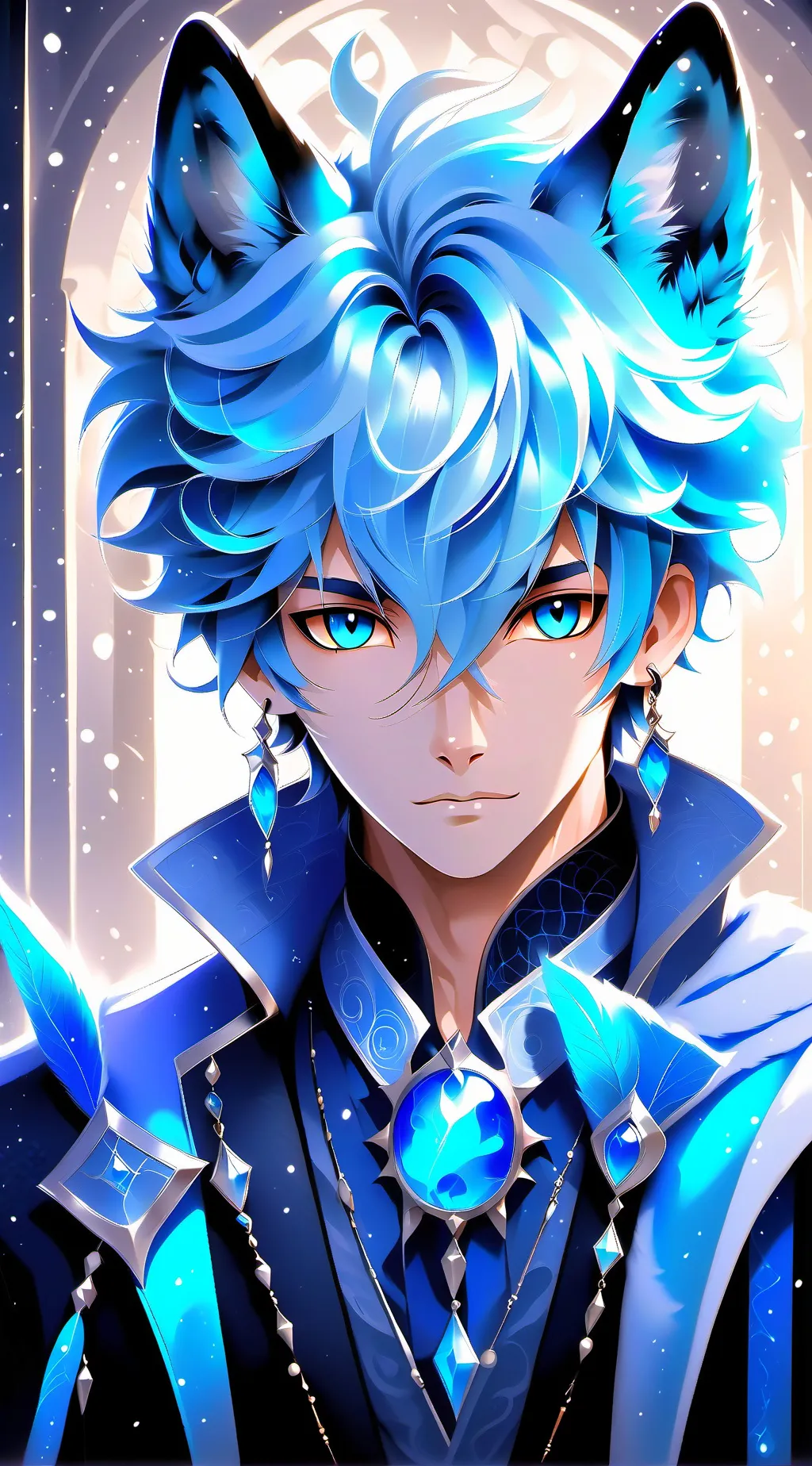 ai character: Ice background