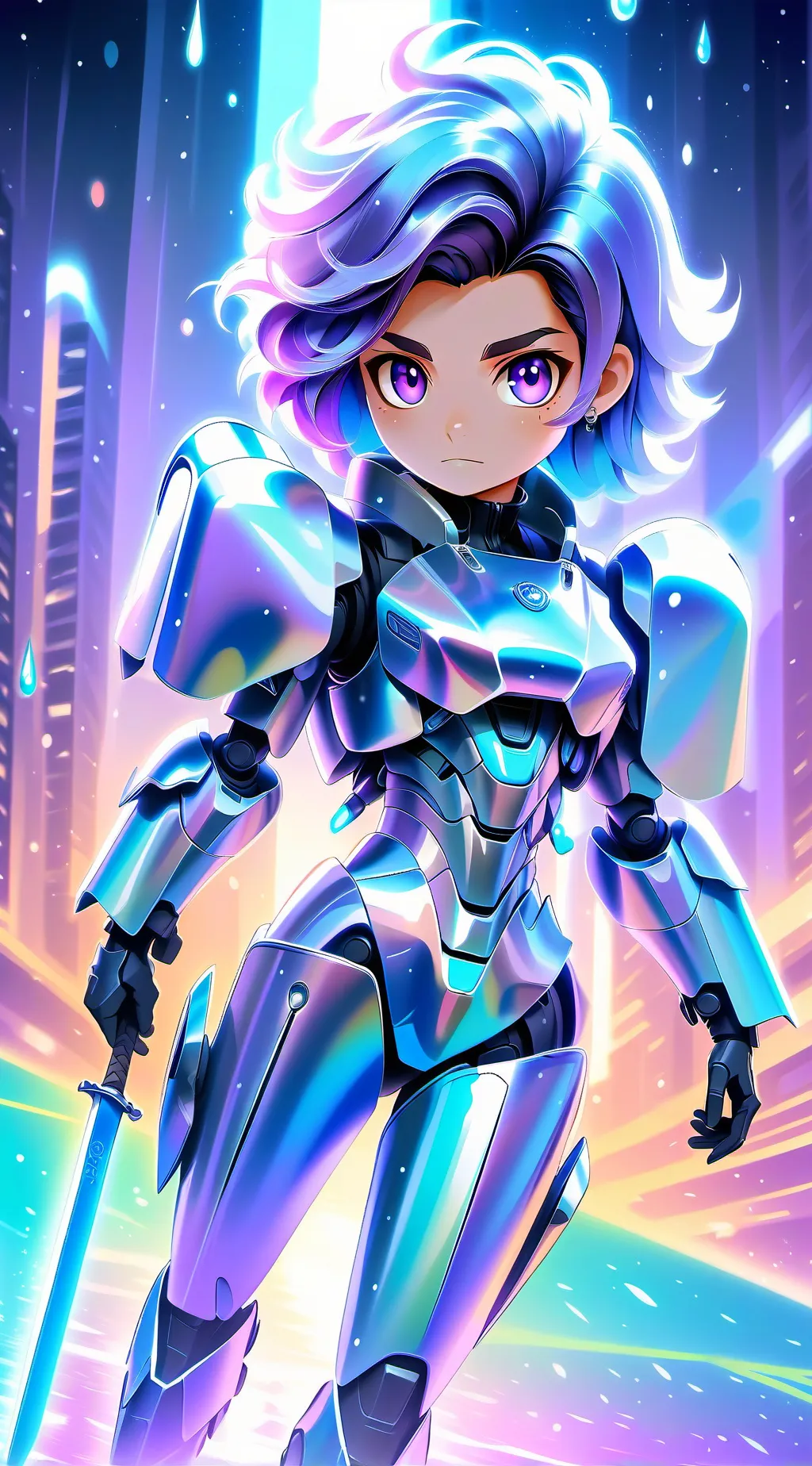 ai character: Titantvwomanpolici background