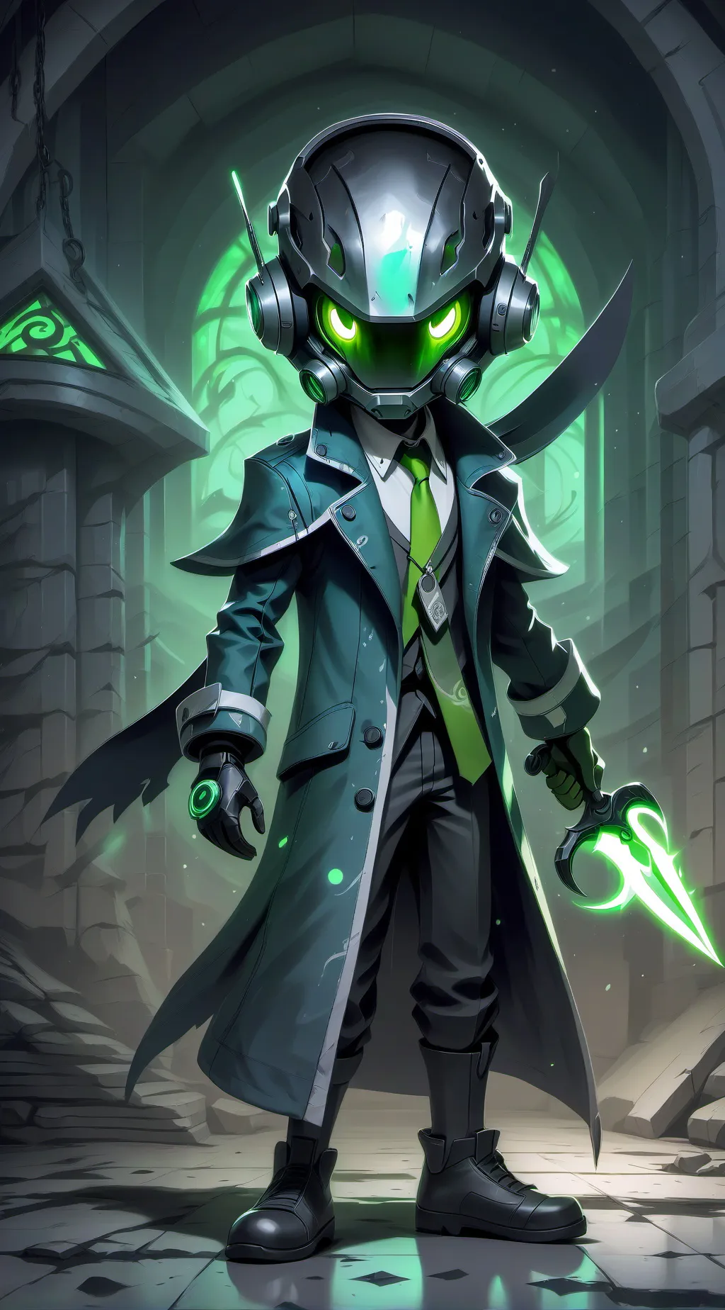ai character: security bot background