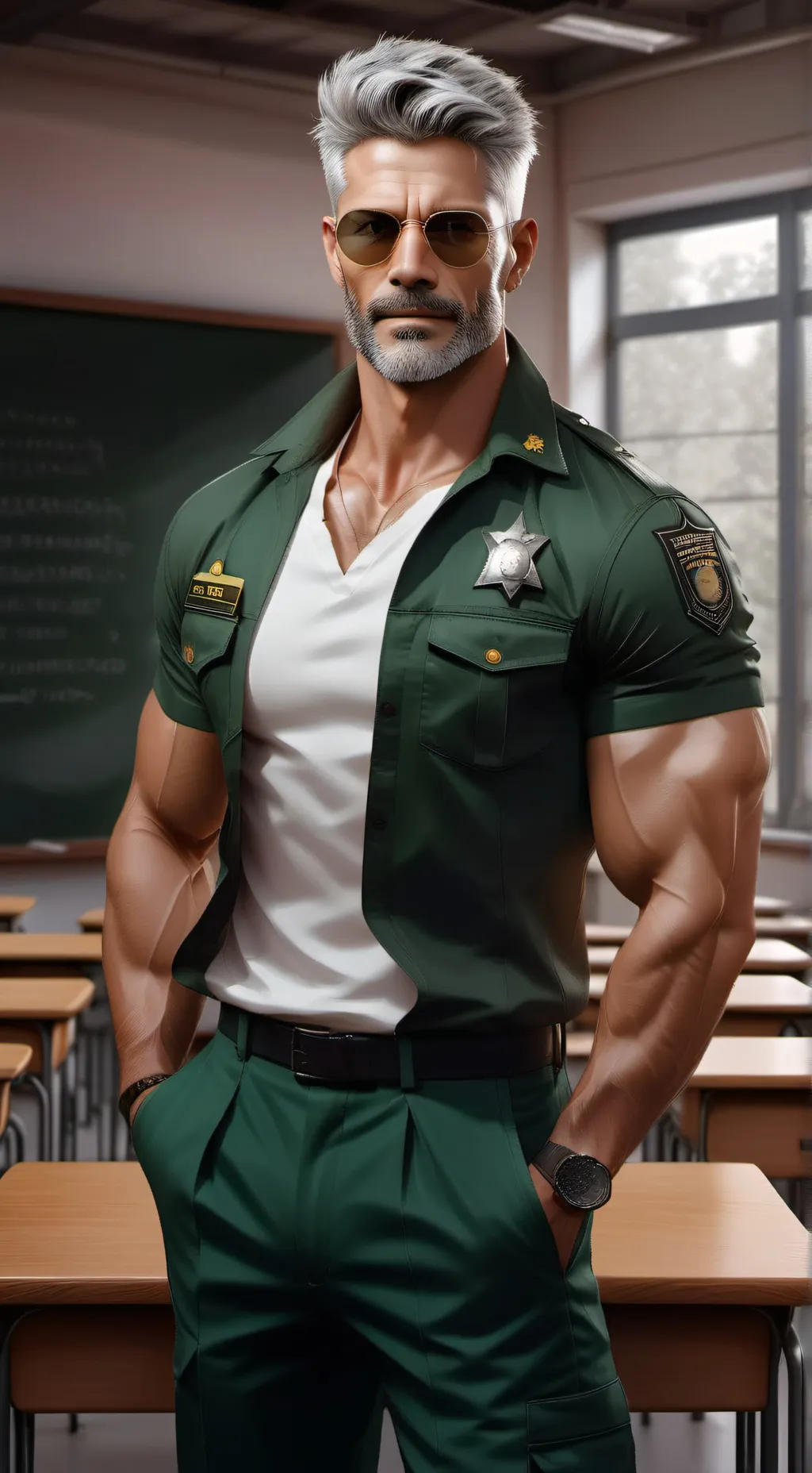 ai character: professor aksel background