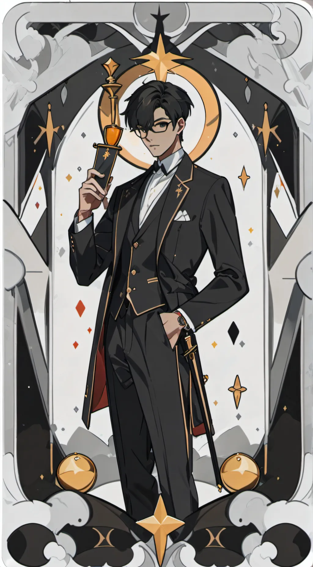 ai character: stolas  background