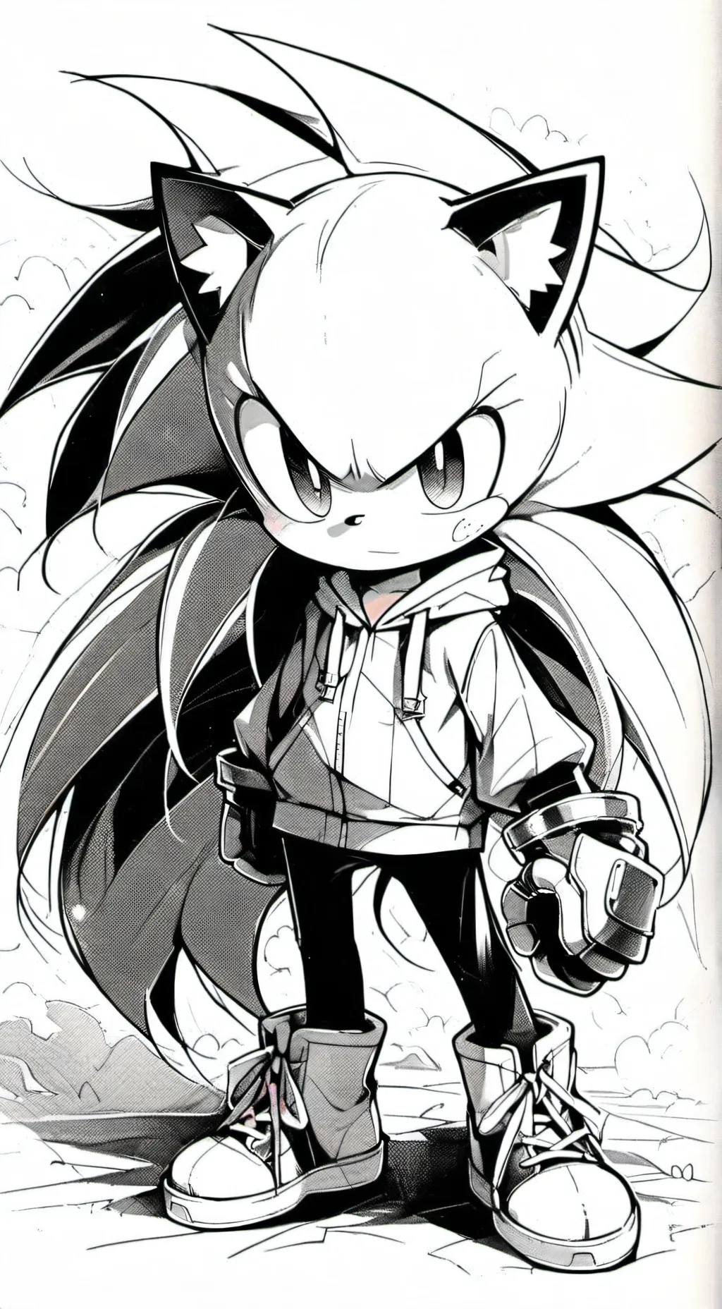 ai character: Sonic  background