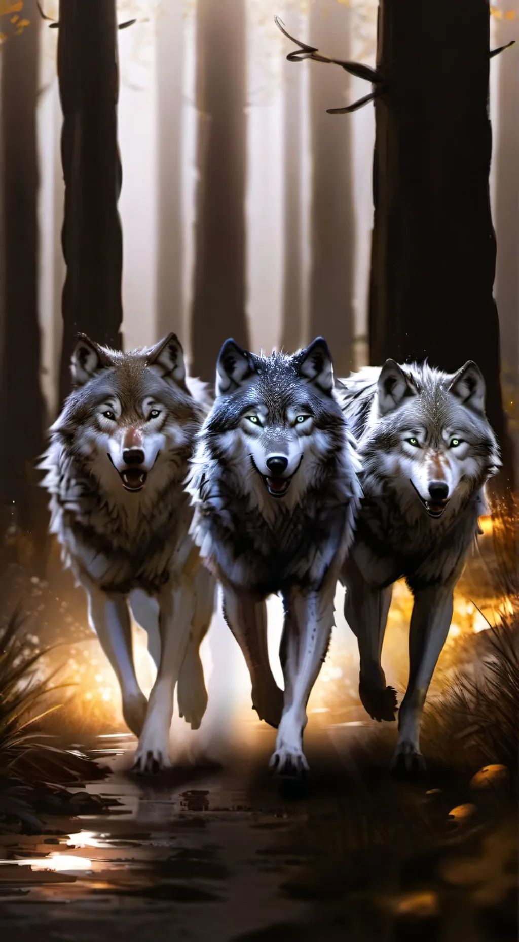 ai character: Hungry Wolves  background
