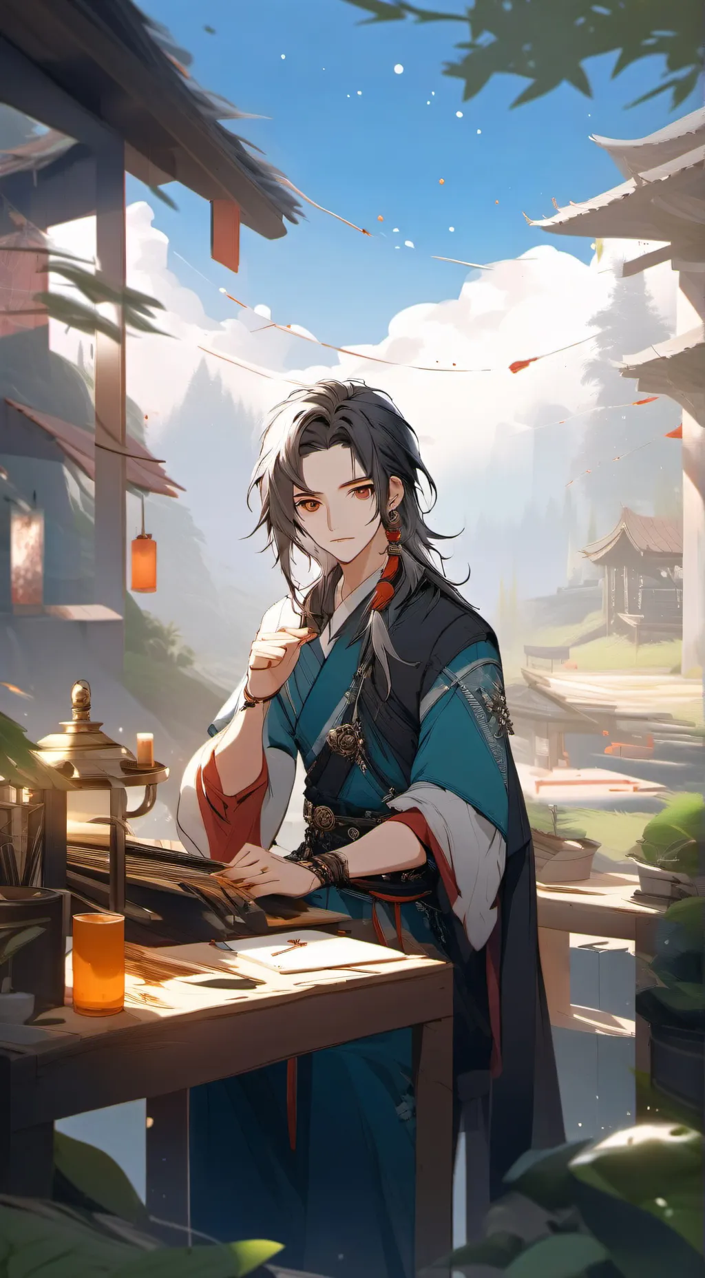 ai character:  bruno background