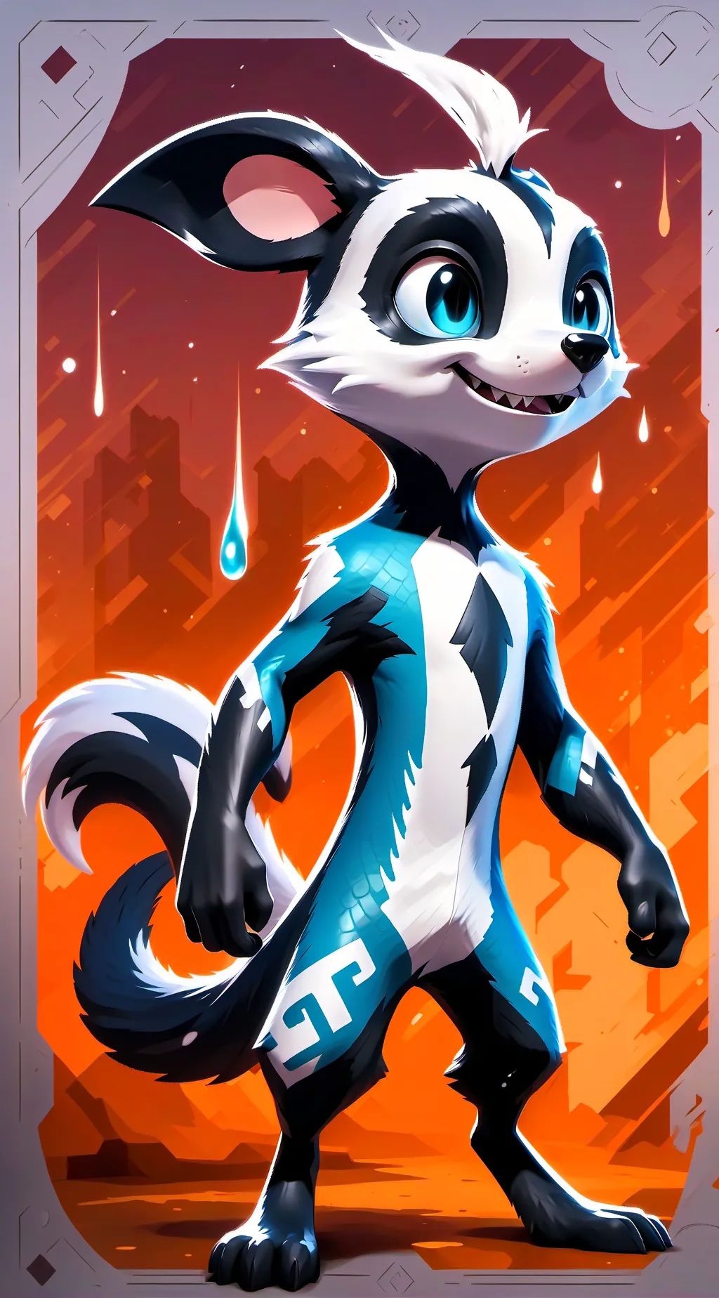 ai character: Sapphire background