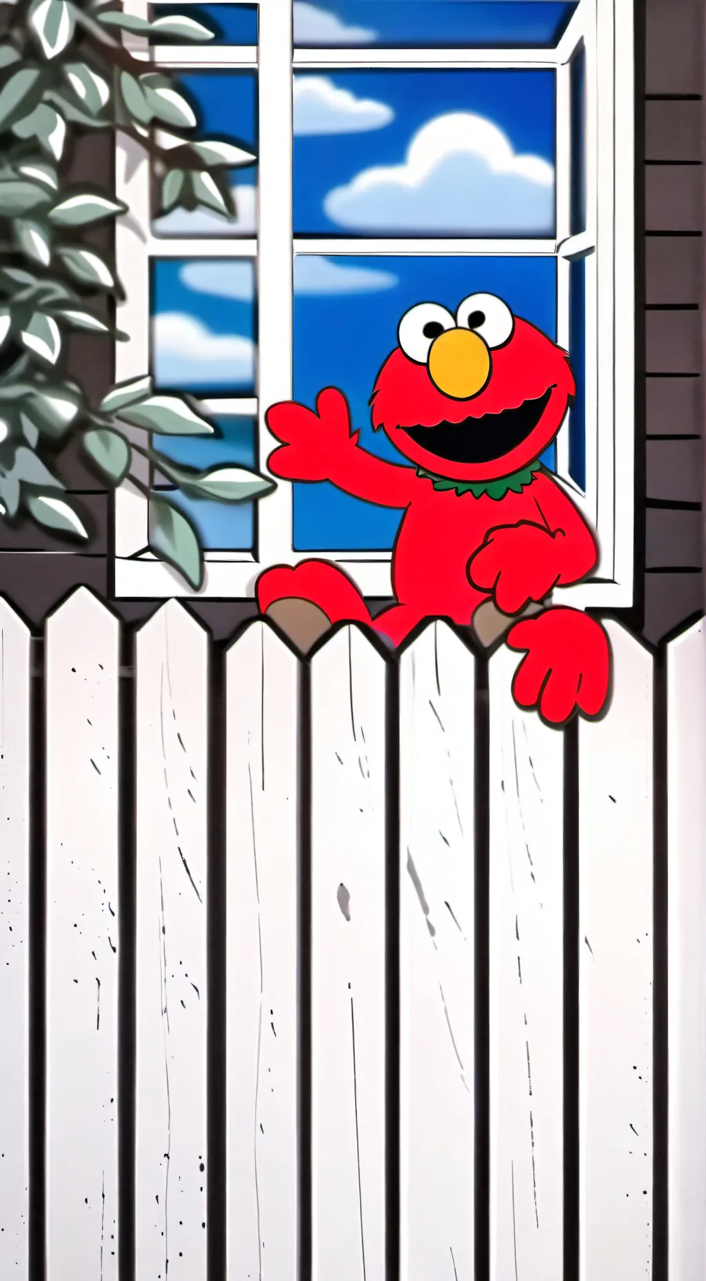 ai character: Elmo background