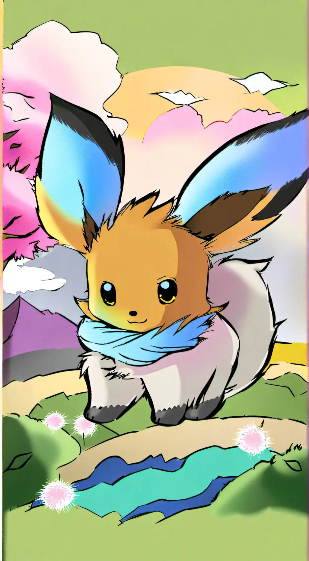 ai character: Eeveelutions background