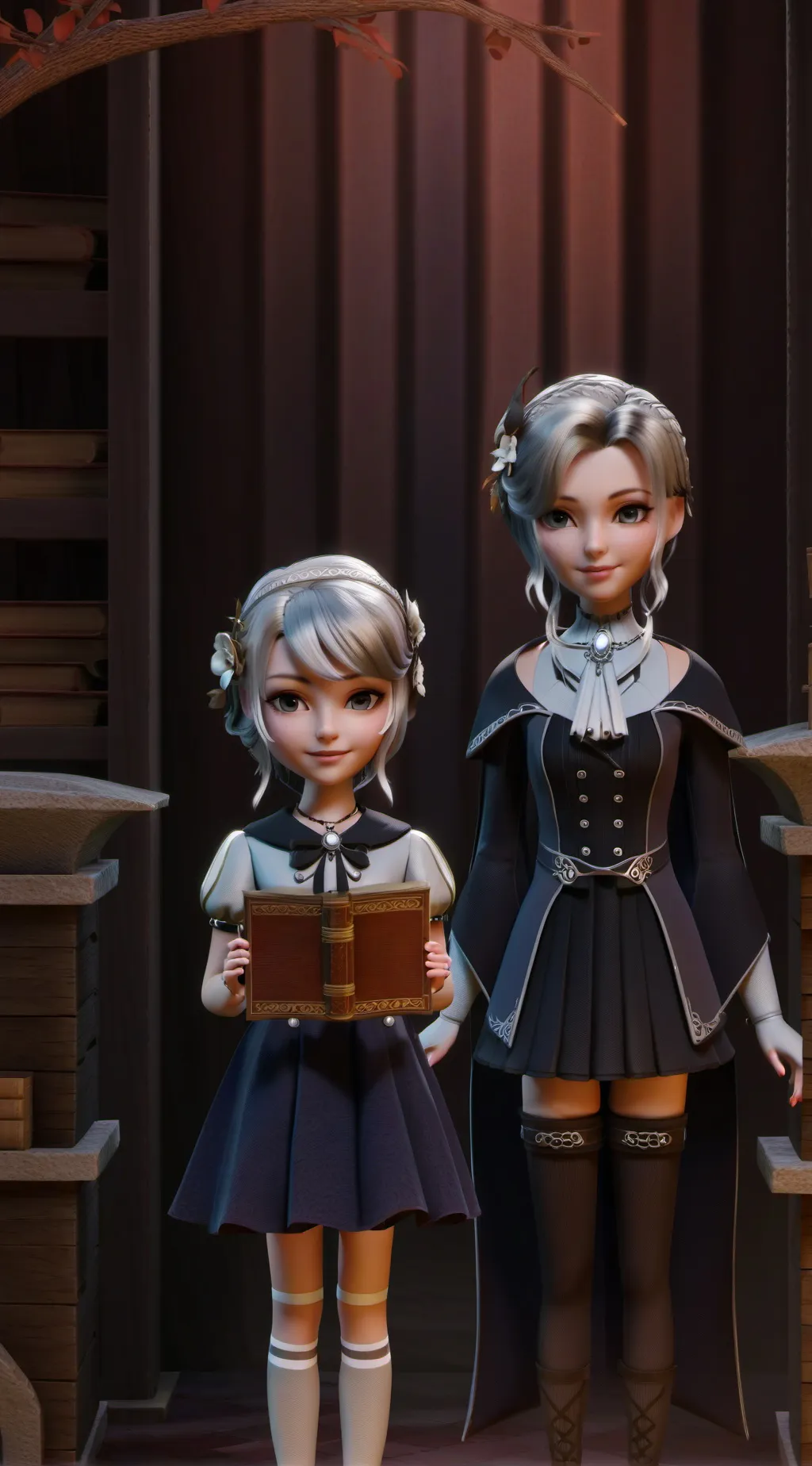 ai character: Lela and Katarina background