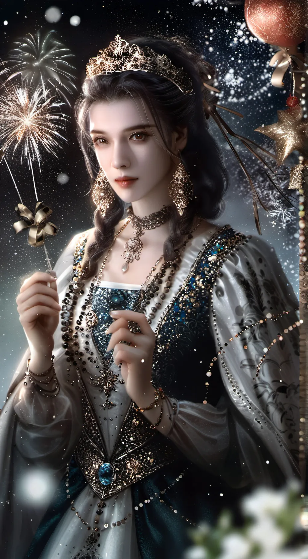 ai character: happy background