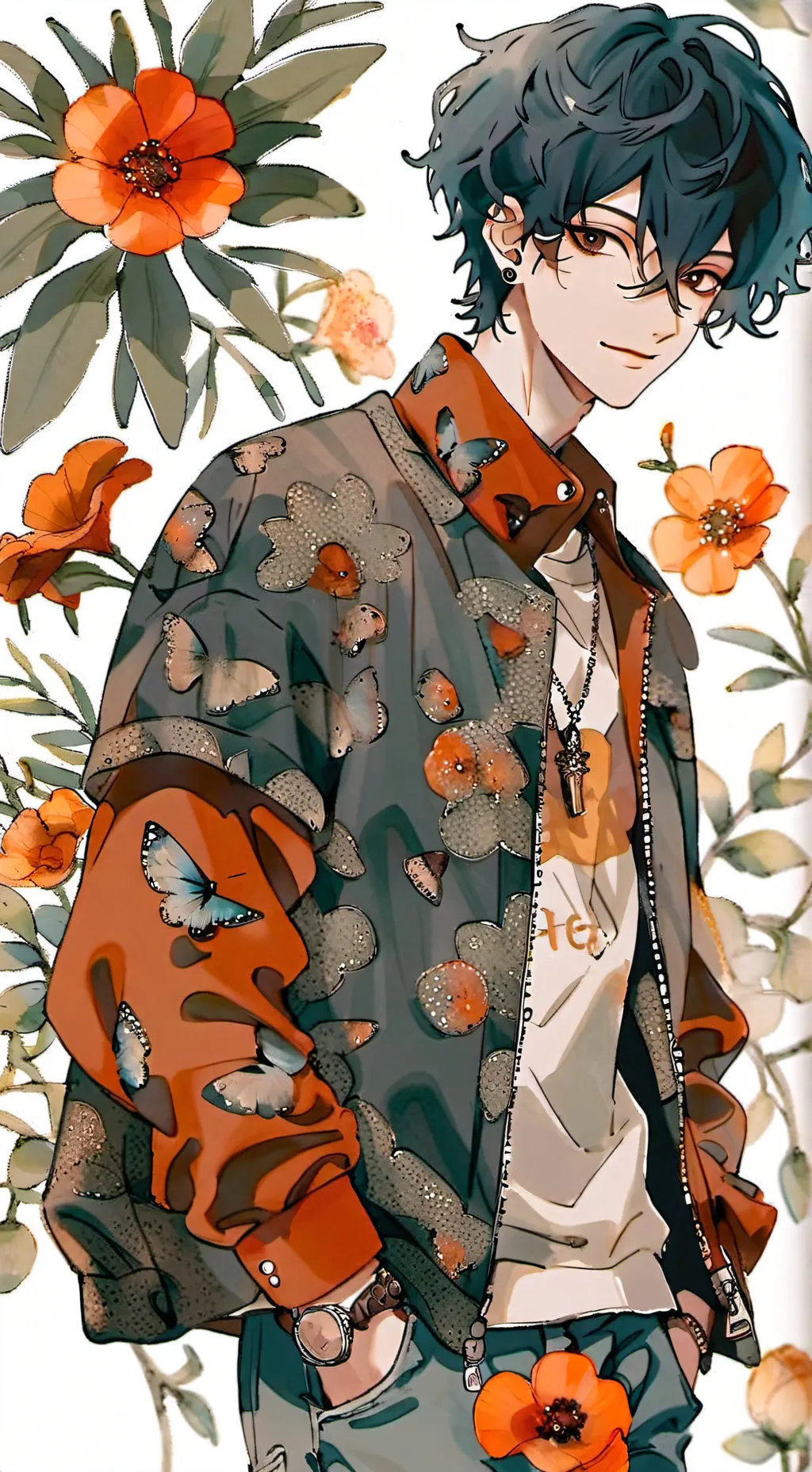 ai character: ☆𝕀𝕤𝕒𝕒𝕔☆ background
