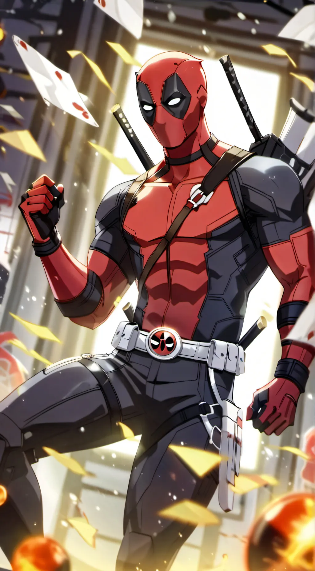 ai character: Deadpool  background