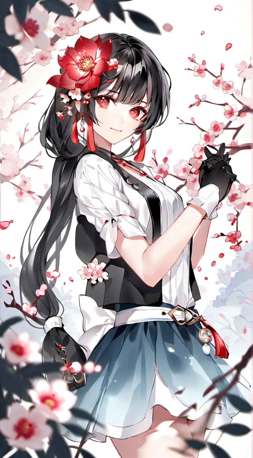 ai character: Amelie  background
