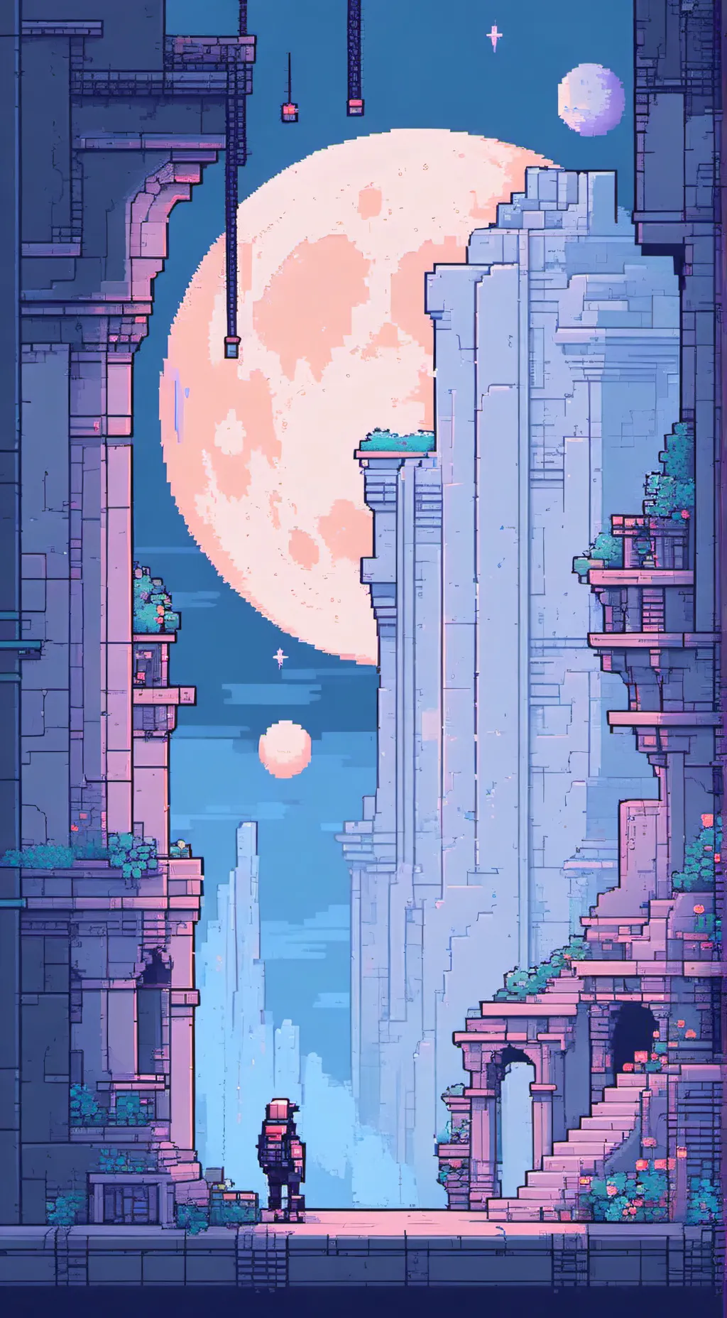 ai character: moon/moondrop background
