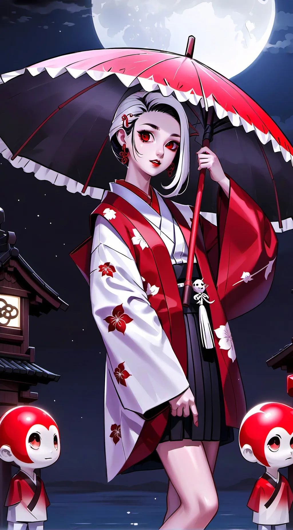 ai character: Wakame  background