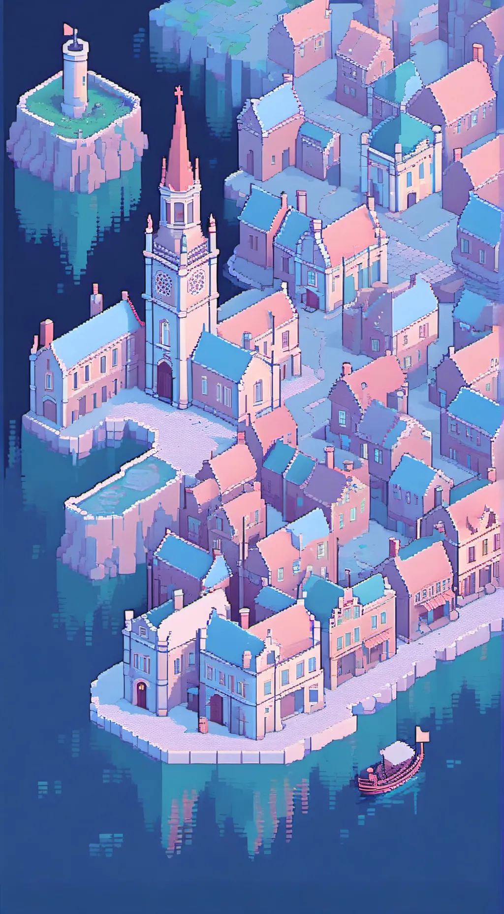 ai character: Small Town  background