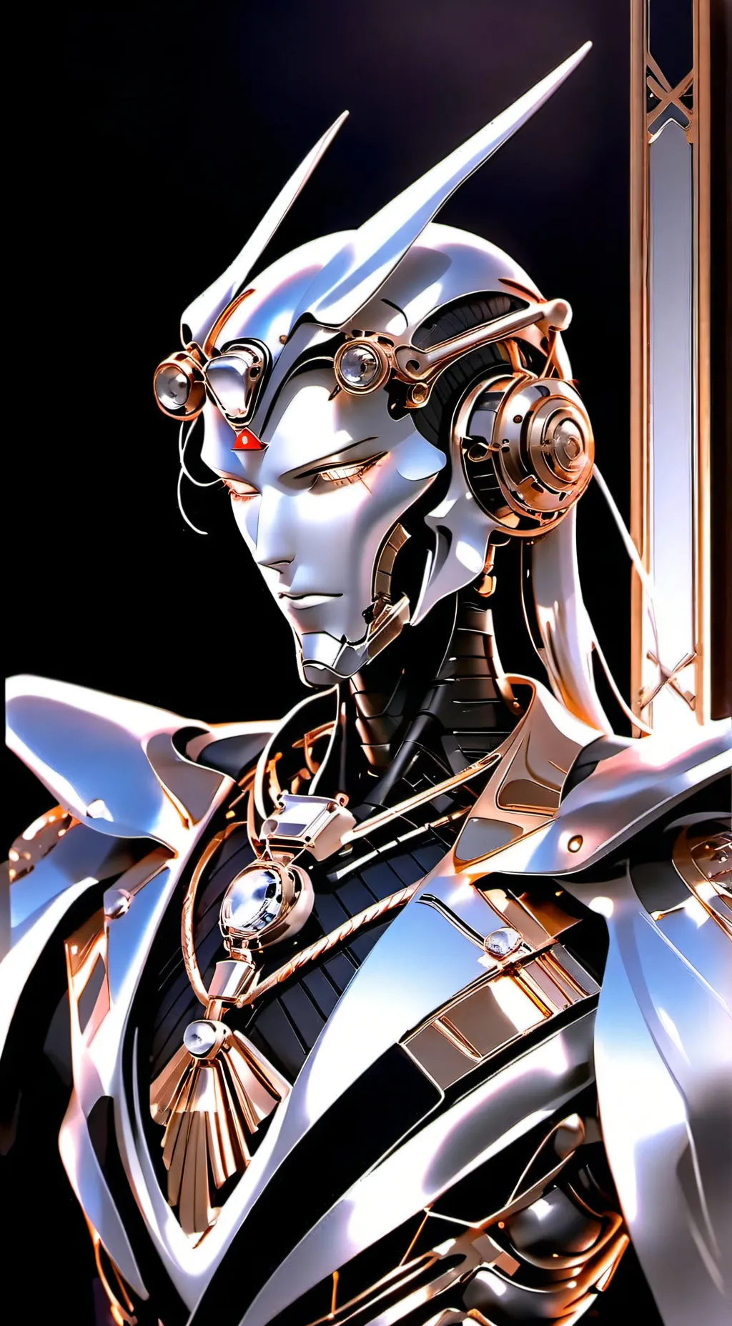ai character: robot robey background