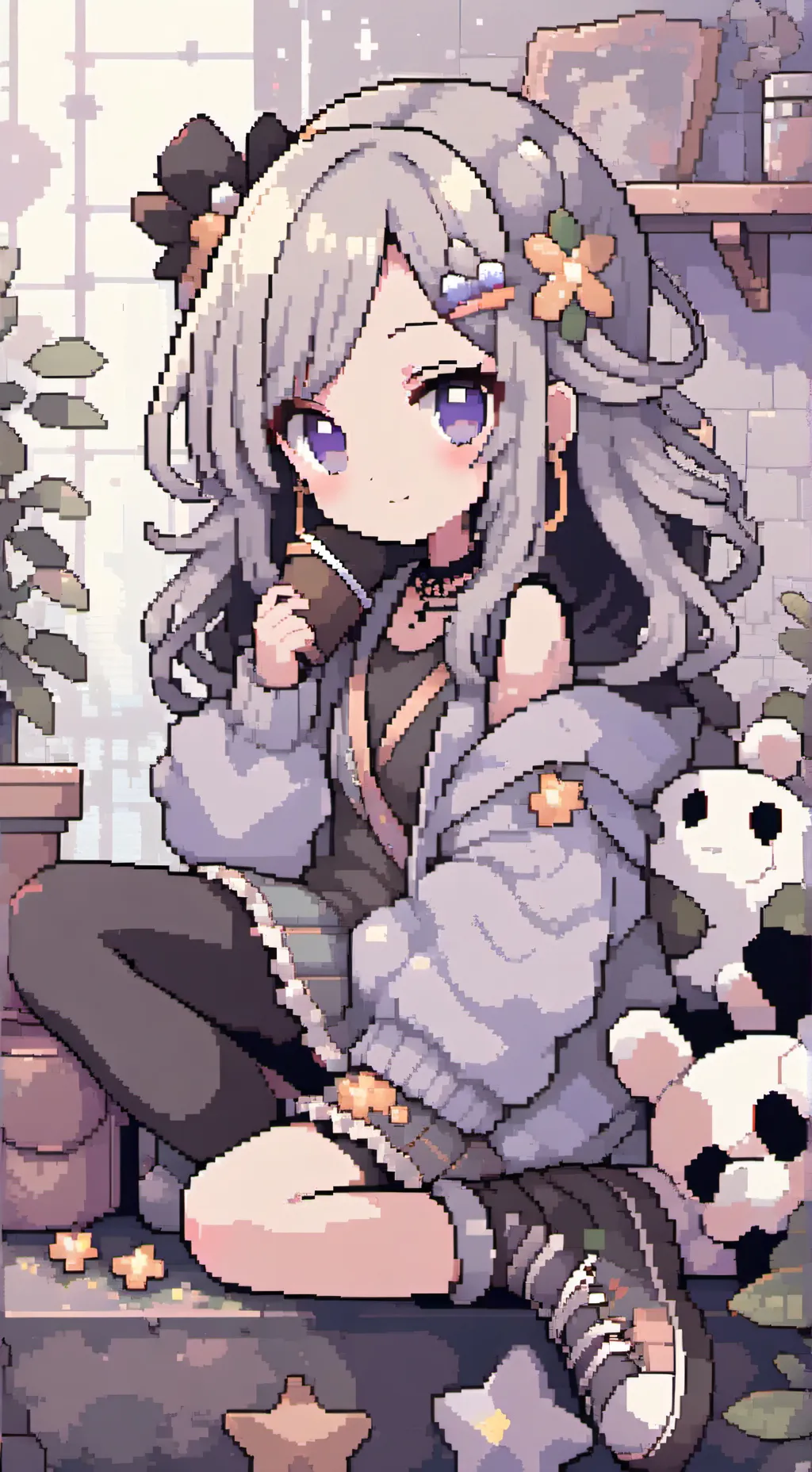 ai character: |REHAB| Shelly background