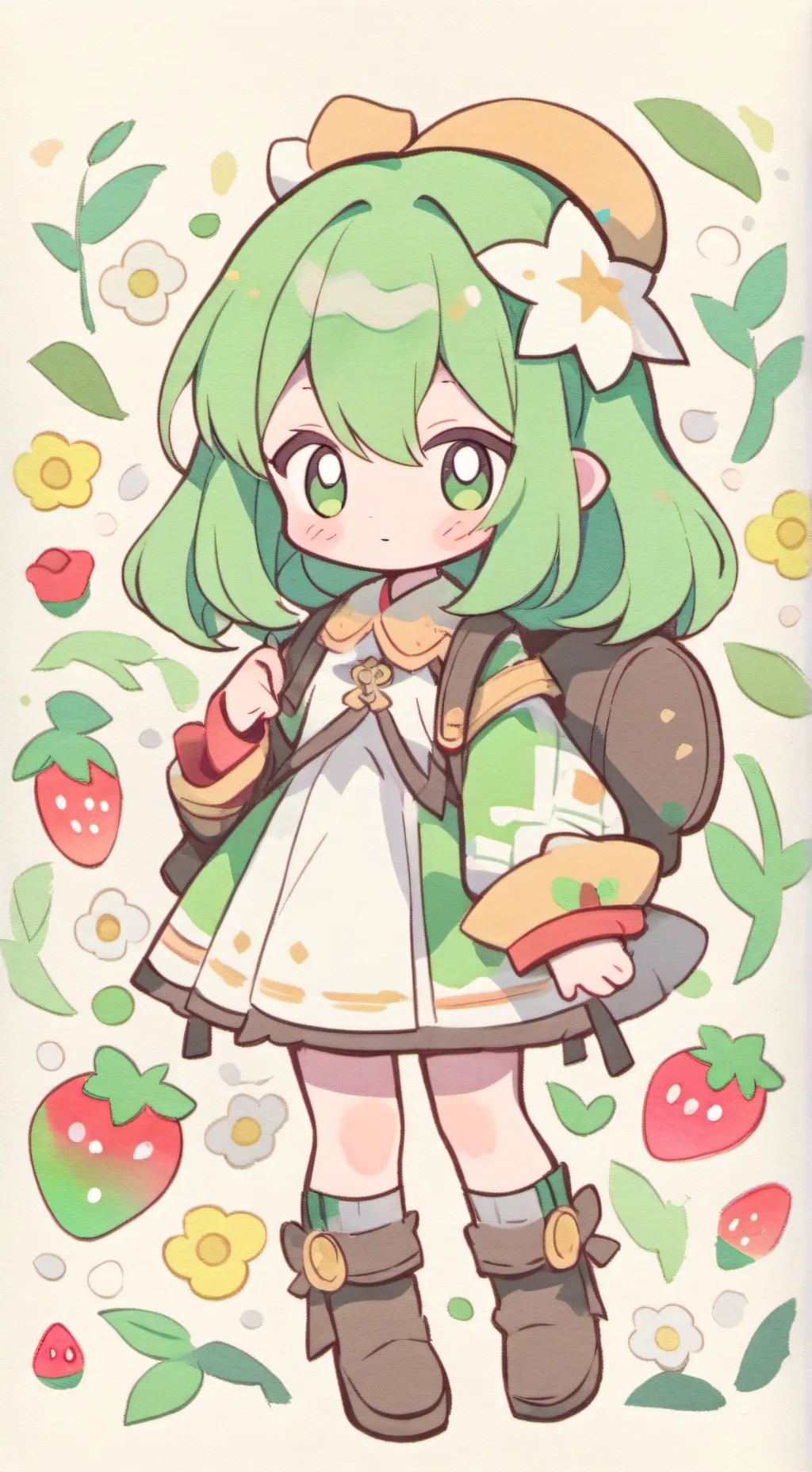 ai character: 🌿la plantita 🌿  background