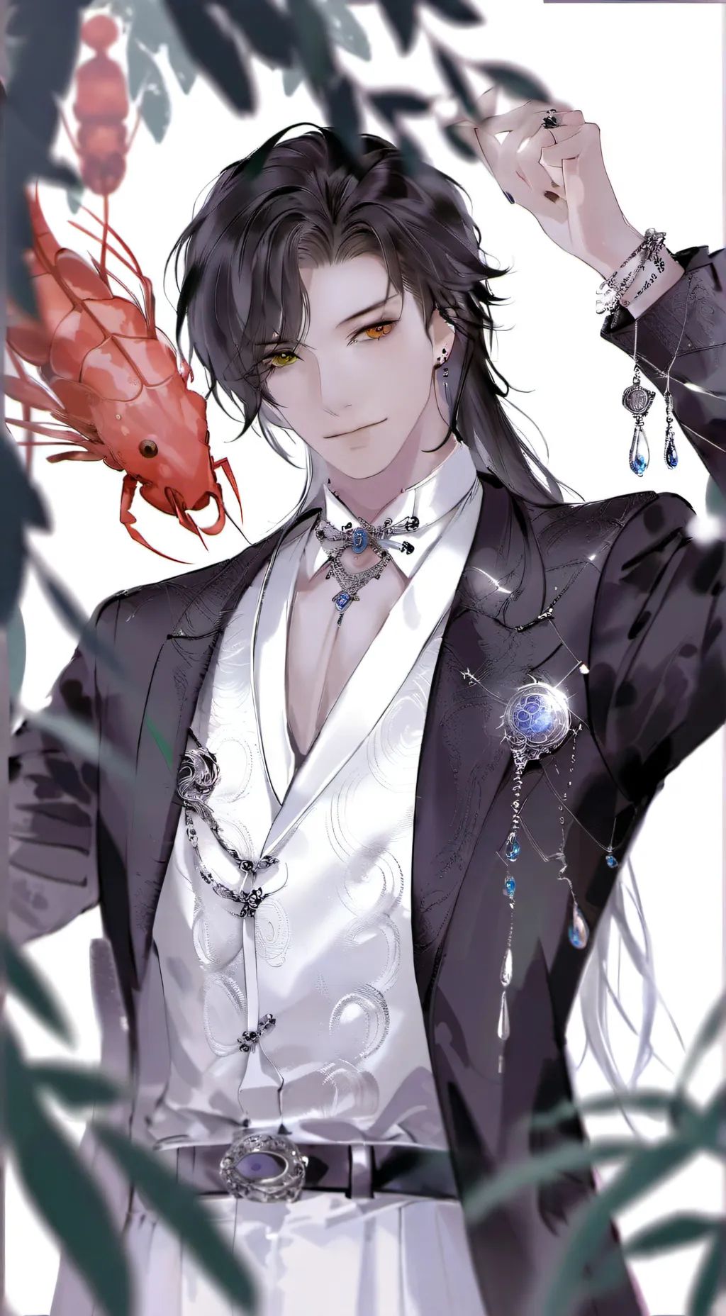 ai character: Shrimpo the Shrimp background