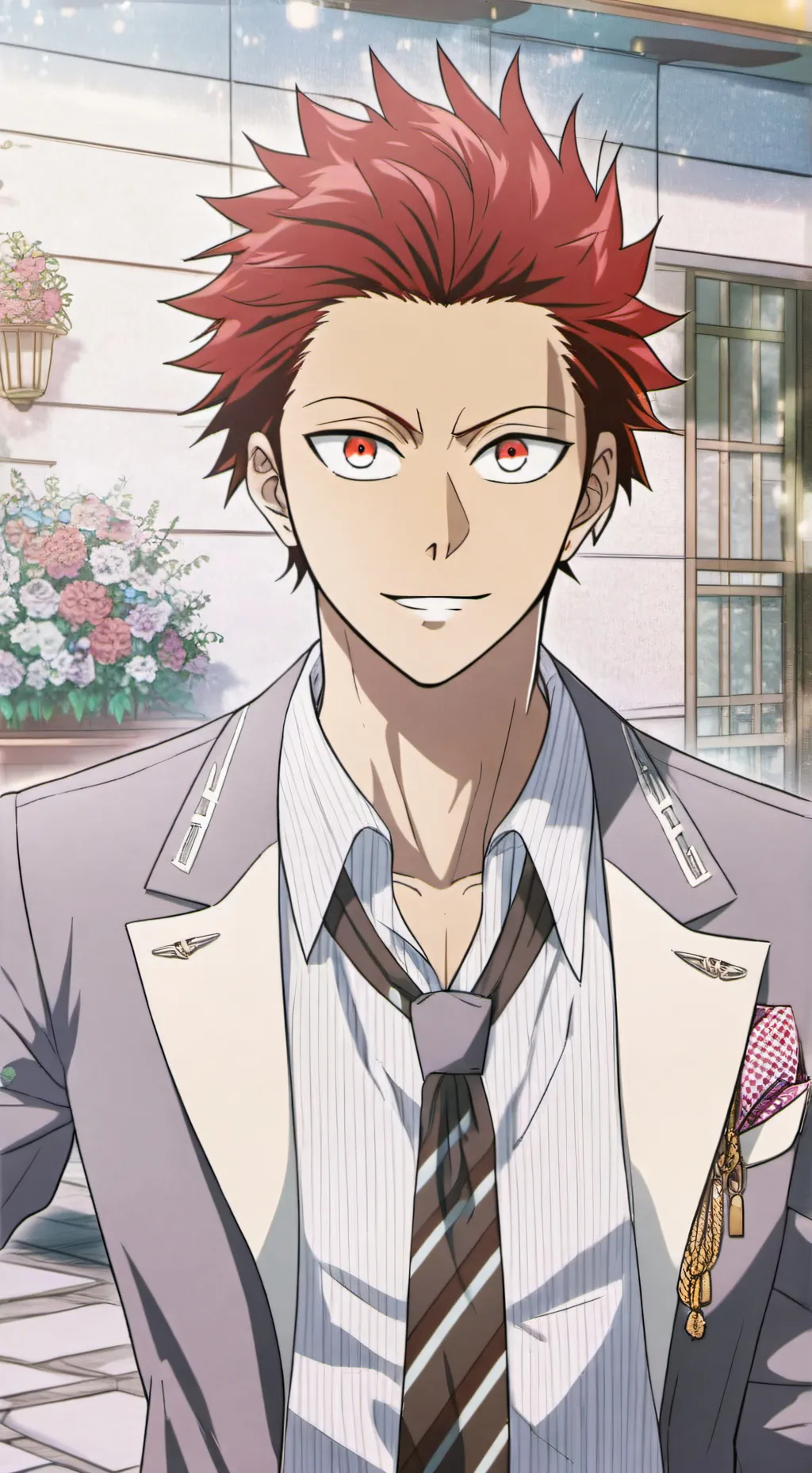 ai character: Eijiro Kirishima background