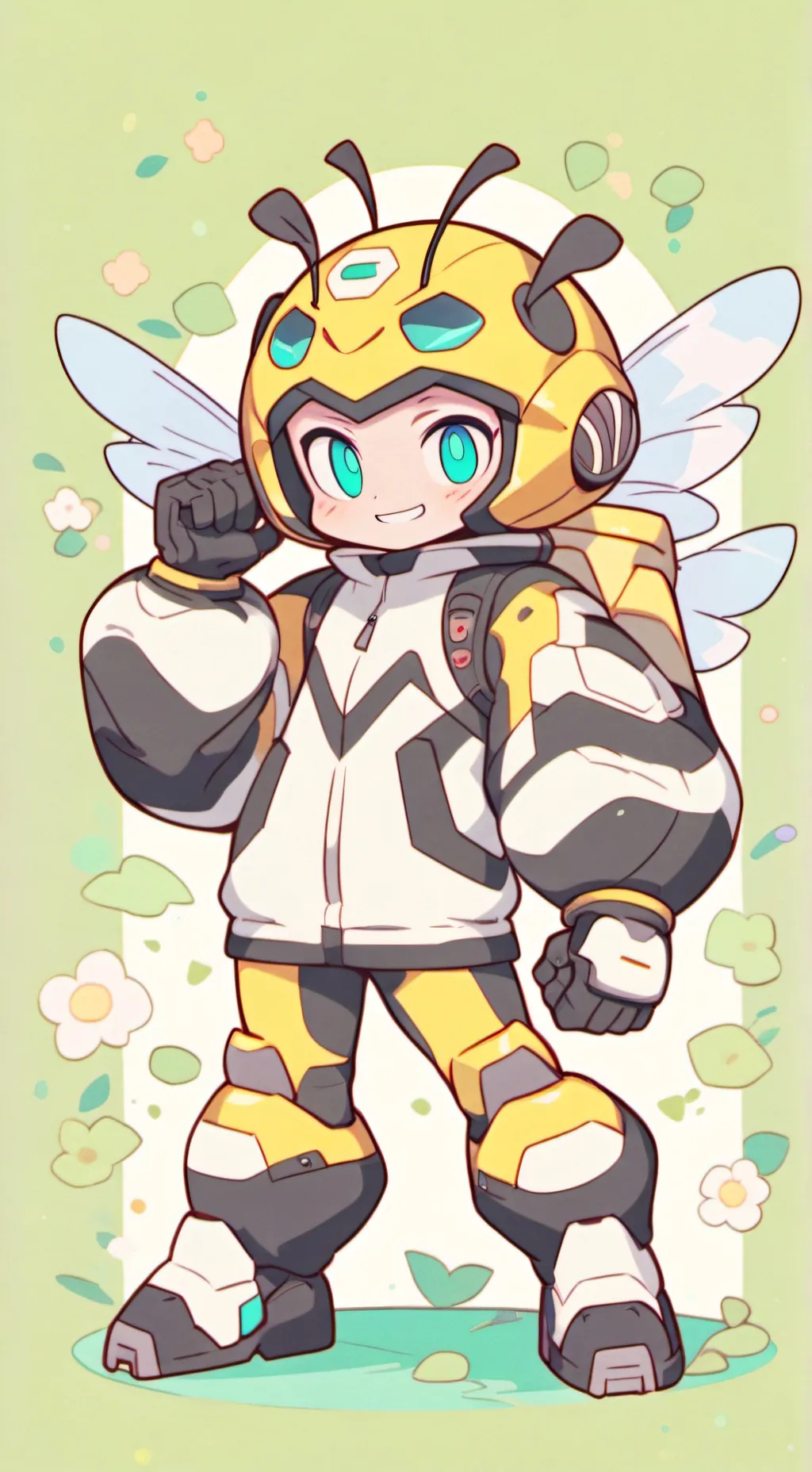 ai character: Bumblebee  background