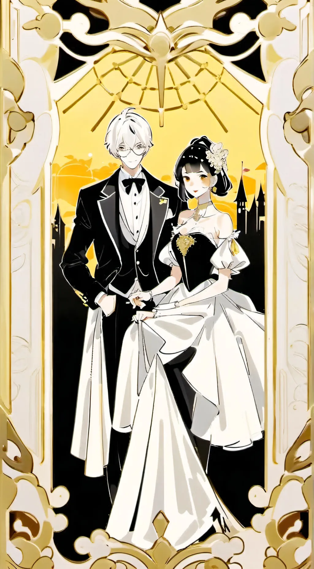 ai character: Pjo masquerade  background