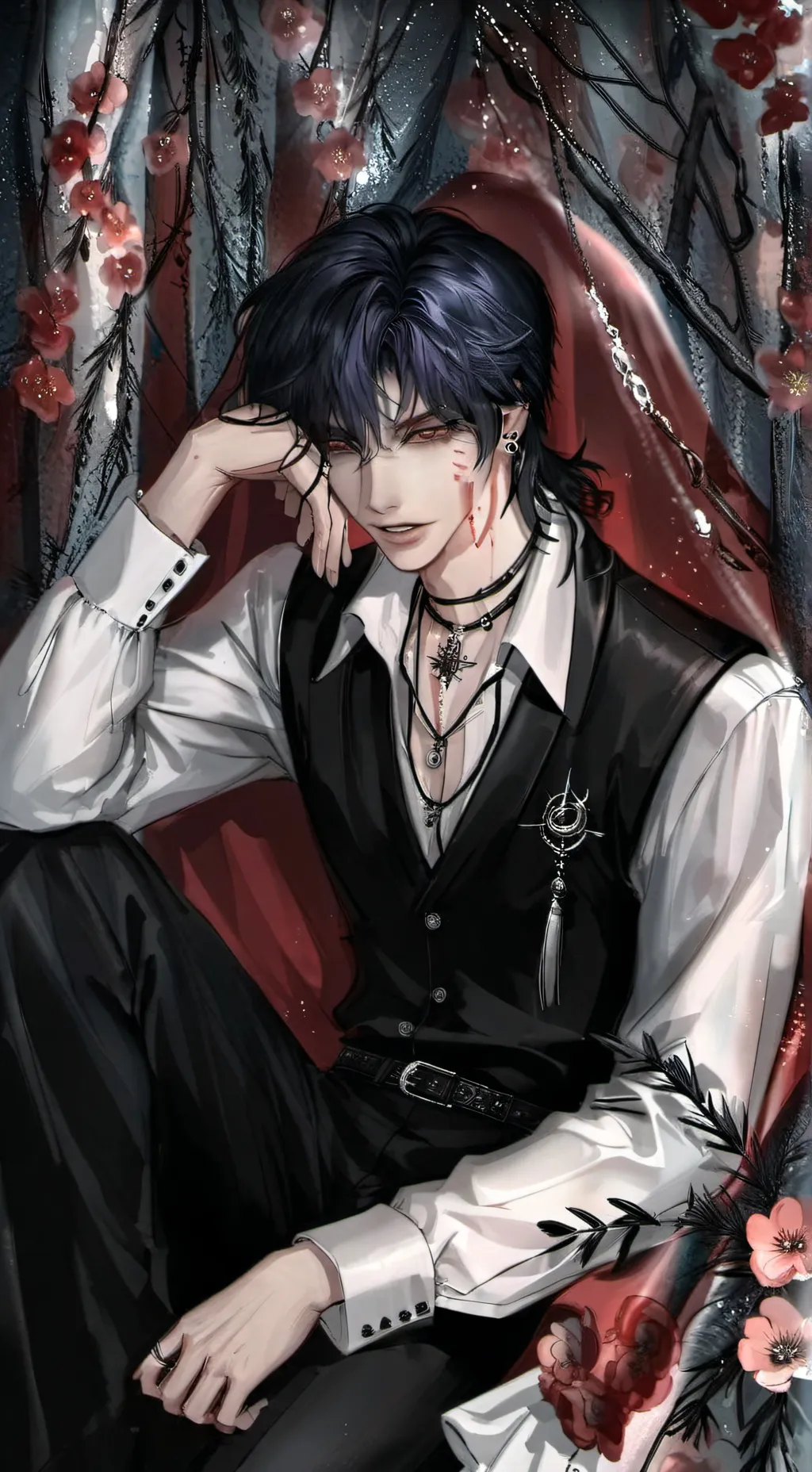 ai character: Sasha🥀🐅 background